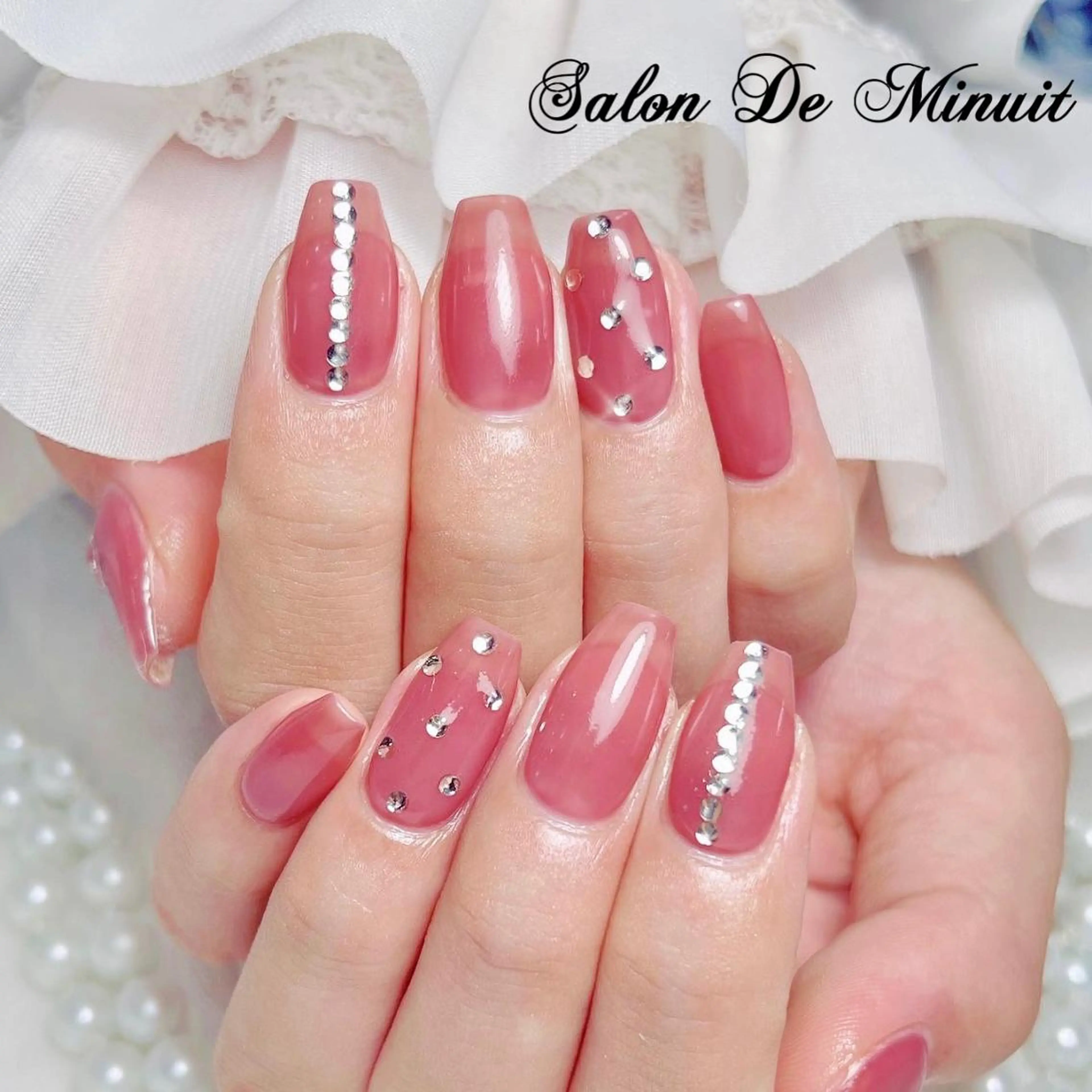 【Hand】オフ有り‼️💕持ち込みデザイン💞アート４本まで4500の写真