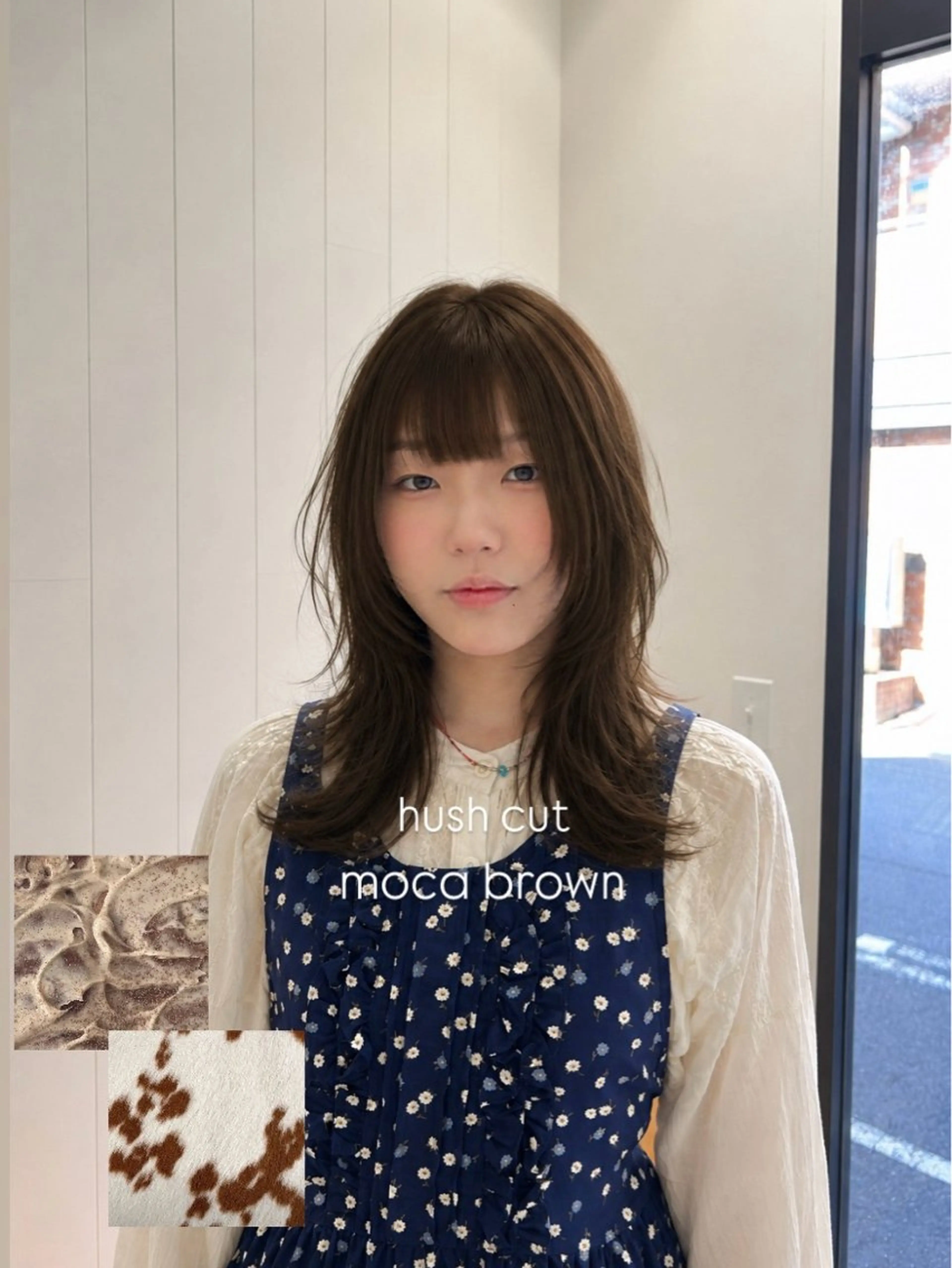 セミロング カラー カット ヘアカラー トリートメント ブリーチなしWカラー ／レイヤー🎀マリノのヘアスタイル