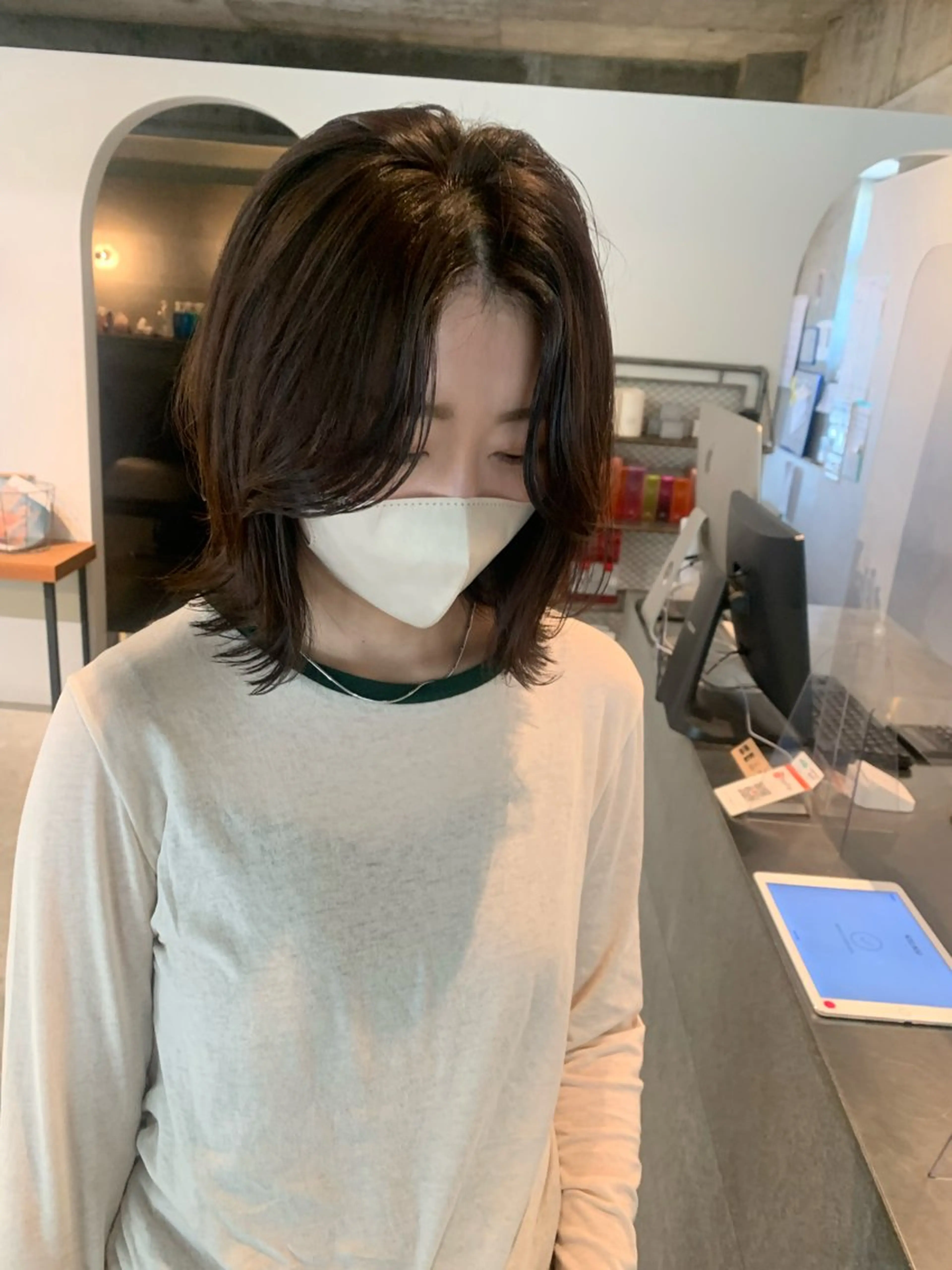 ミディアム 🐰桃山台/髪質改善 山亀のヘアスタイル