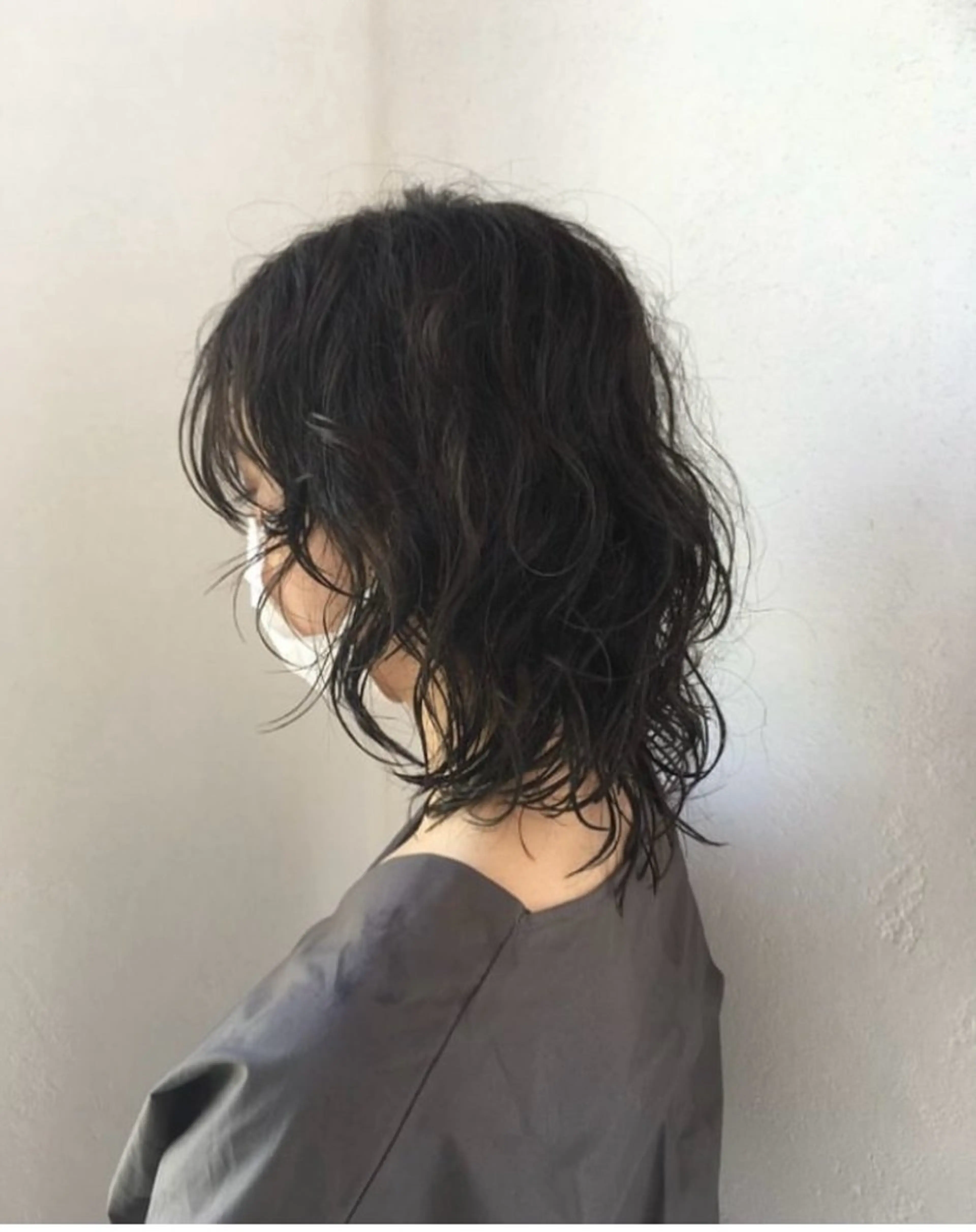 ミディアム パーマ 清水 美香のヘアスタイル