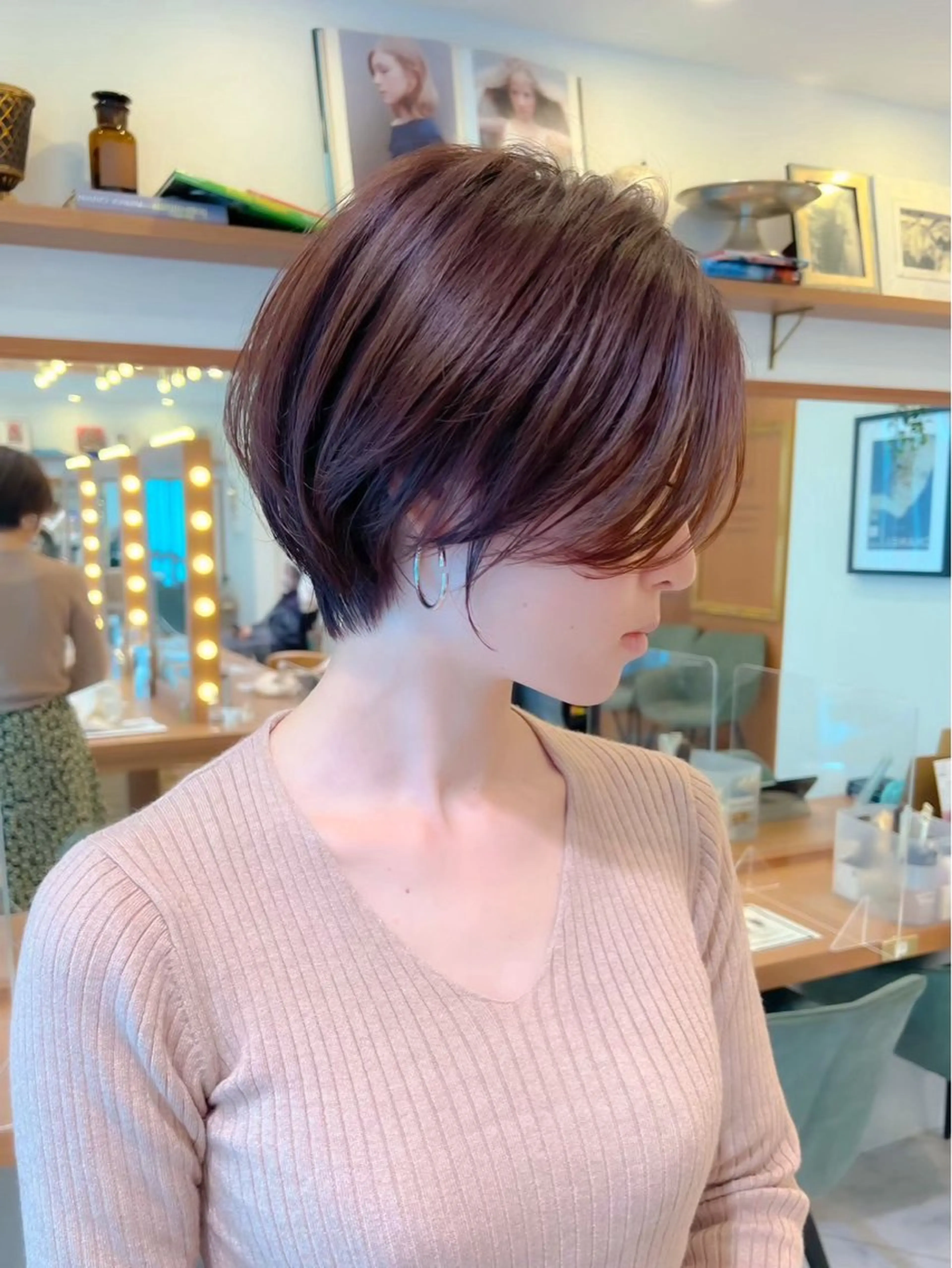 ショート ショートヘア 小顔カット カット ヘアカラー トリートメント ヘッドスパ taiga レイヤー /髪質改善/矯正🌈のヘアスタイル