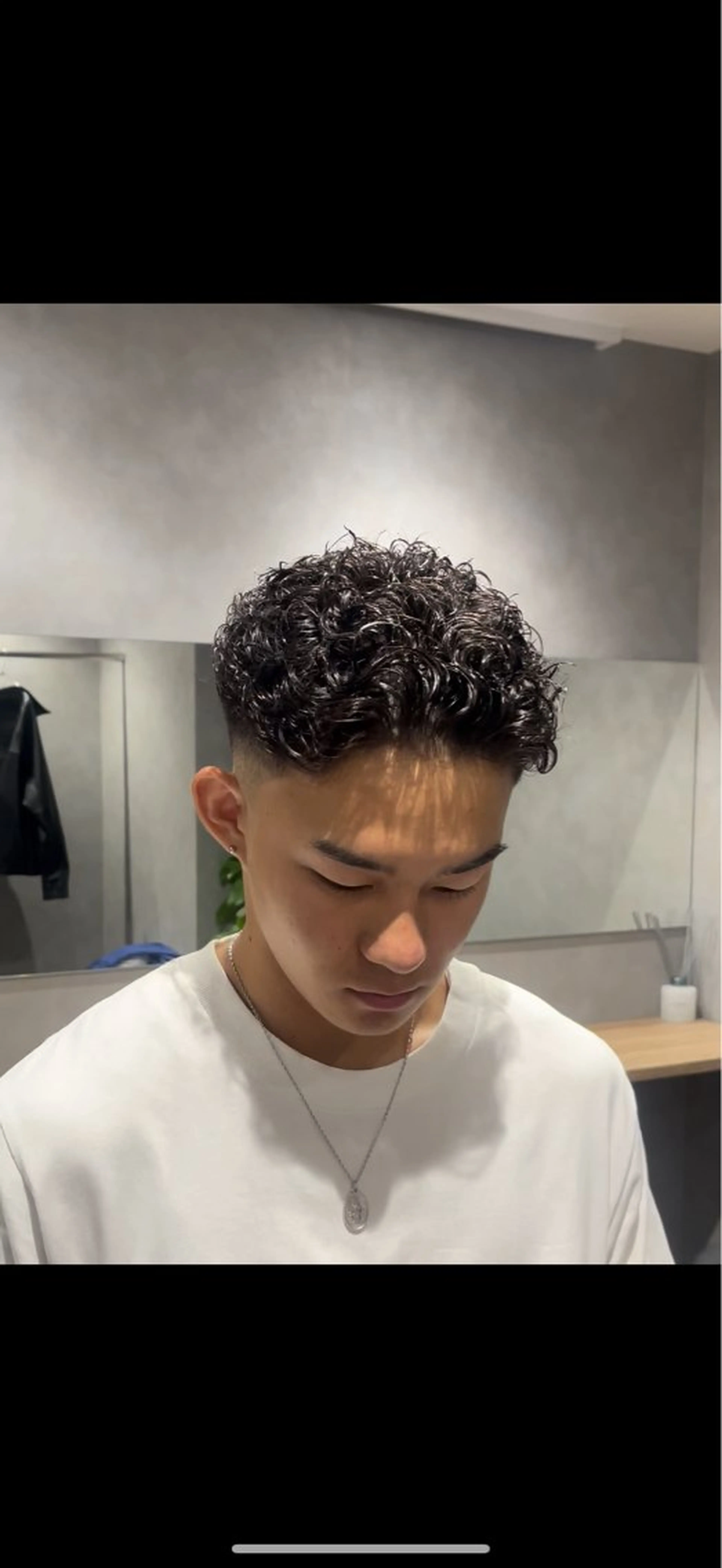 ショート パーマ メンズ オールバック メンズパーマ カット パーマ メンズパーマ特化 美容師kouyaのヘアスタイル