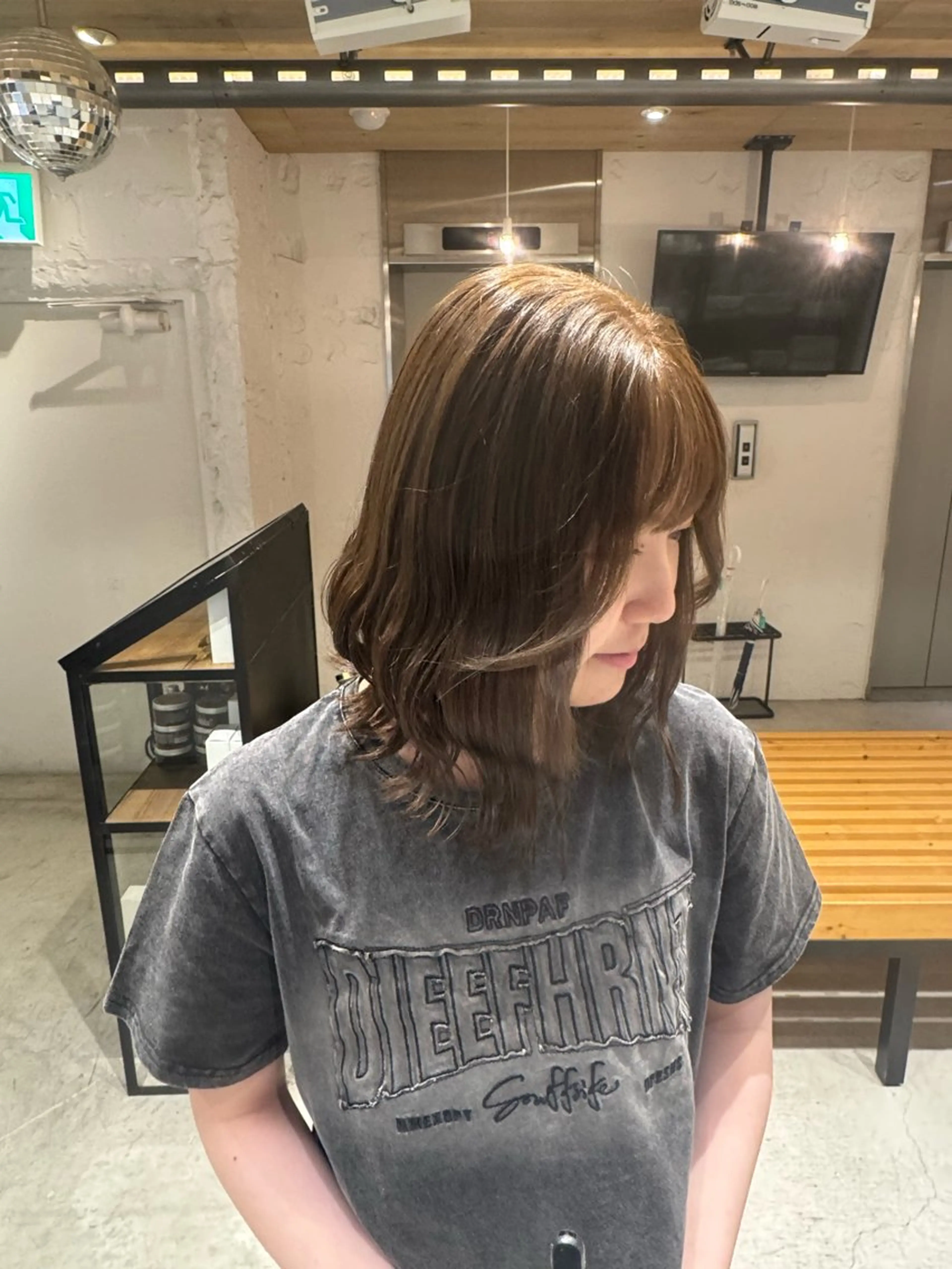 ミディアム 🌶F-CODE RINA🌶のヘアスタイル