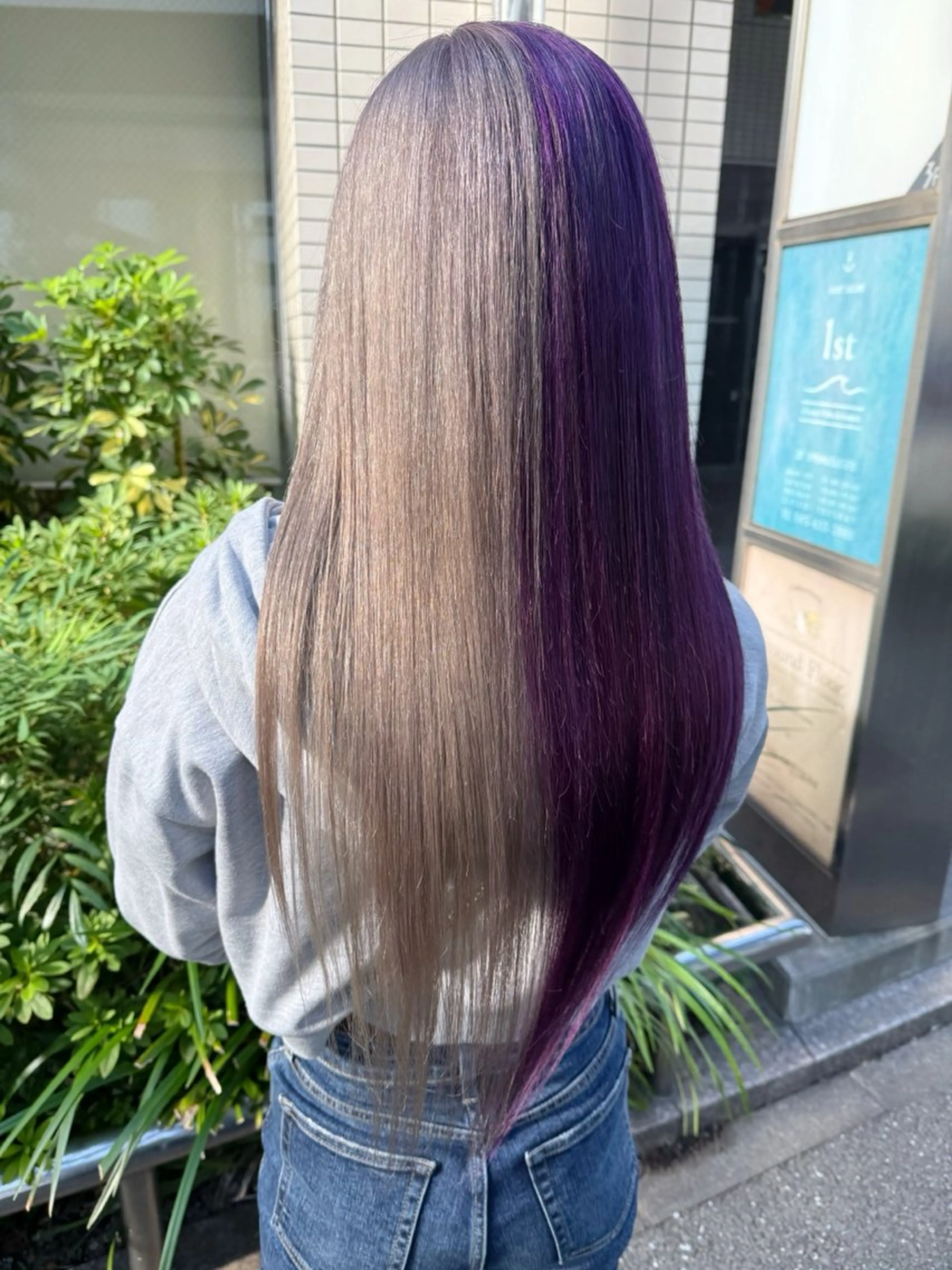 ロング カット ヘアカラー トリートメント モモカ/ハイトーン /バレイヤージュのヘアスタイル