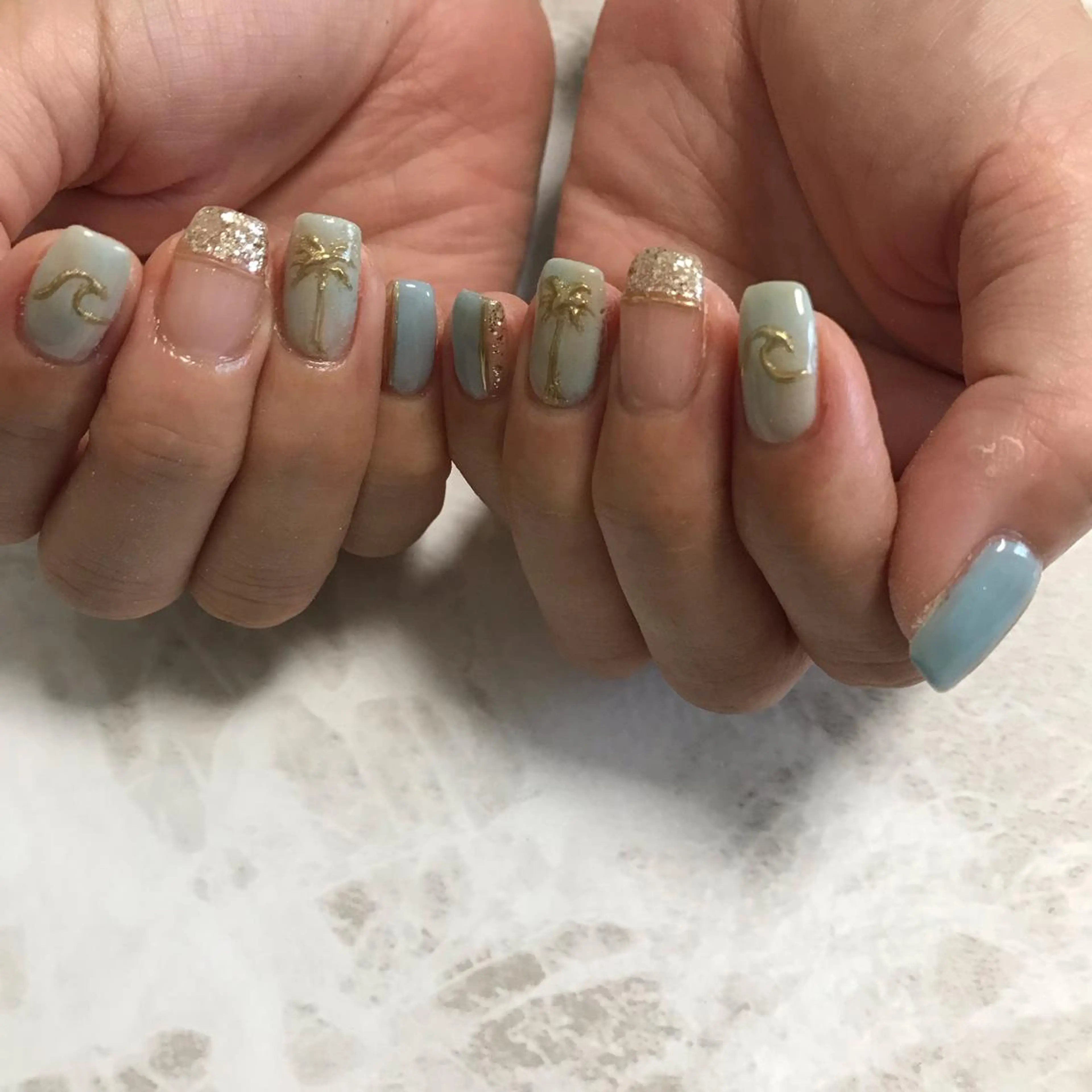ネイル 夏ネイル ネイルサロン nail9のネイルデザイン