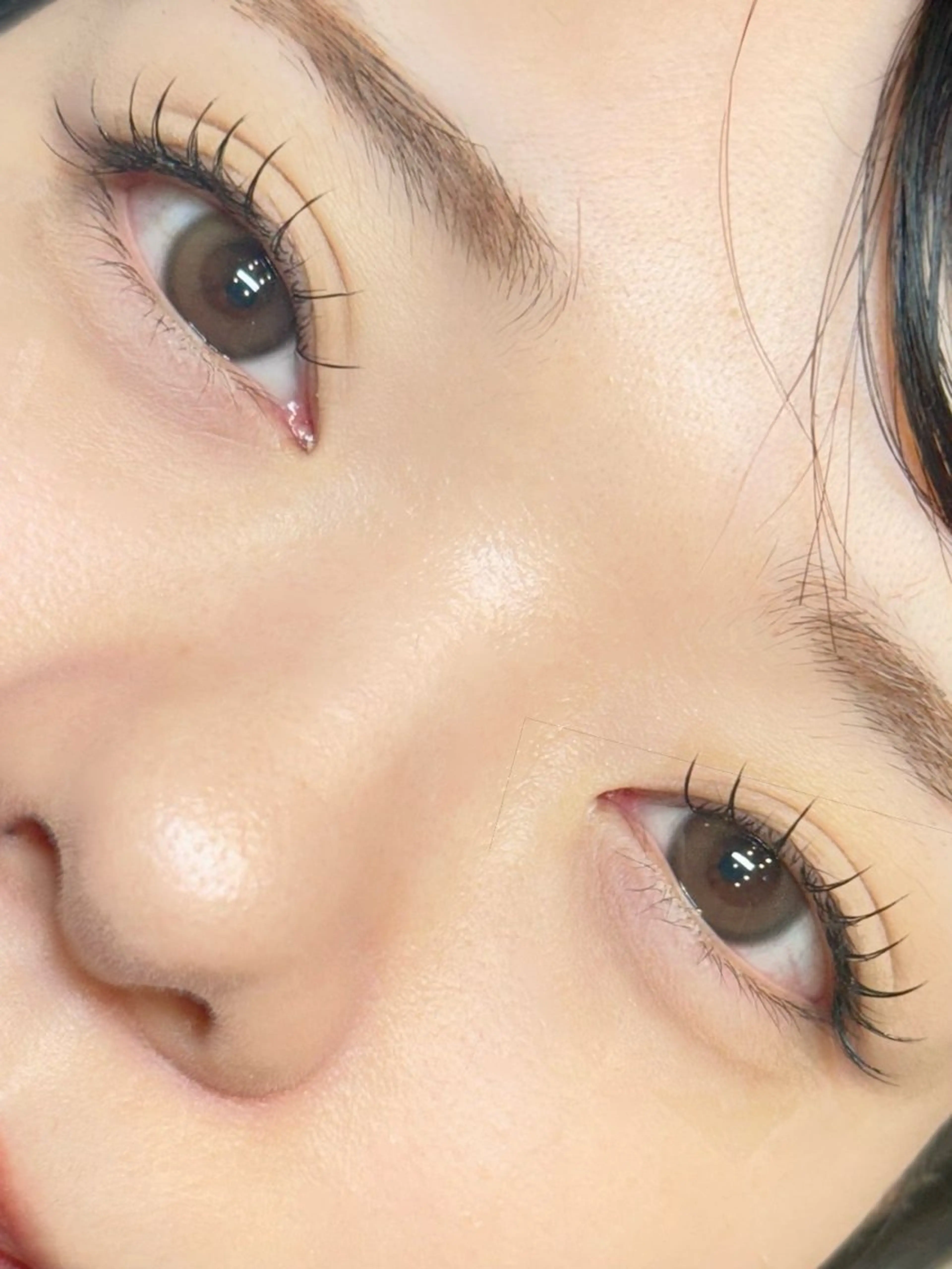 マツエク・マツパ フラットラッシュ ナチュラル マツエク cherien eyelash&eyebrow(salon village)所属・梅津/cherien 渋谷・明治神宮前のマツエク・マツパデザイン