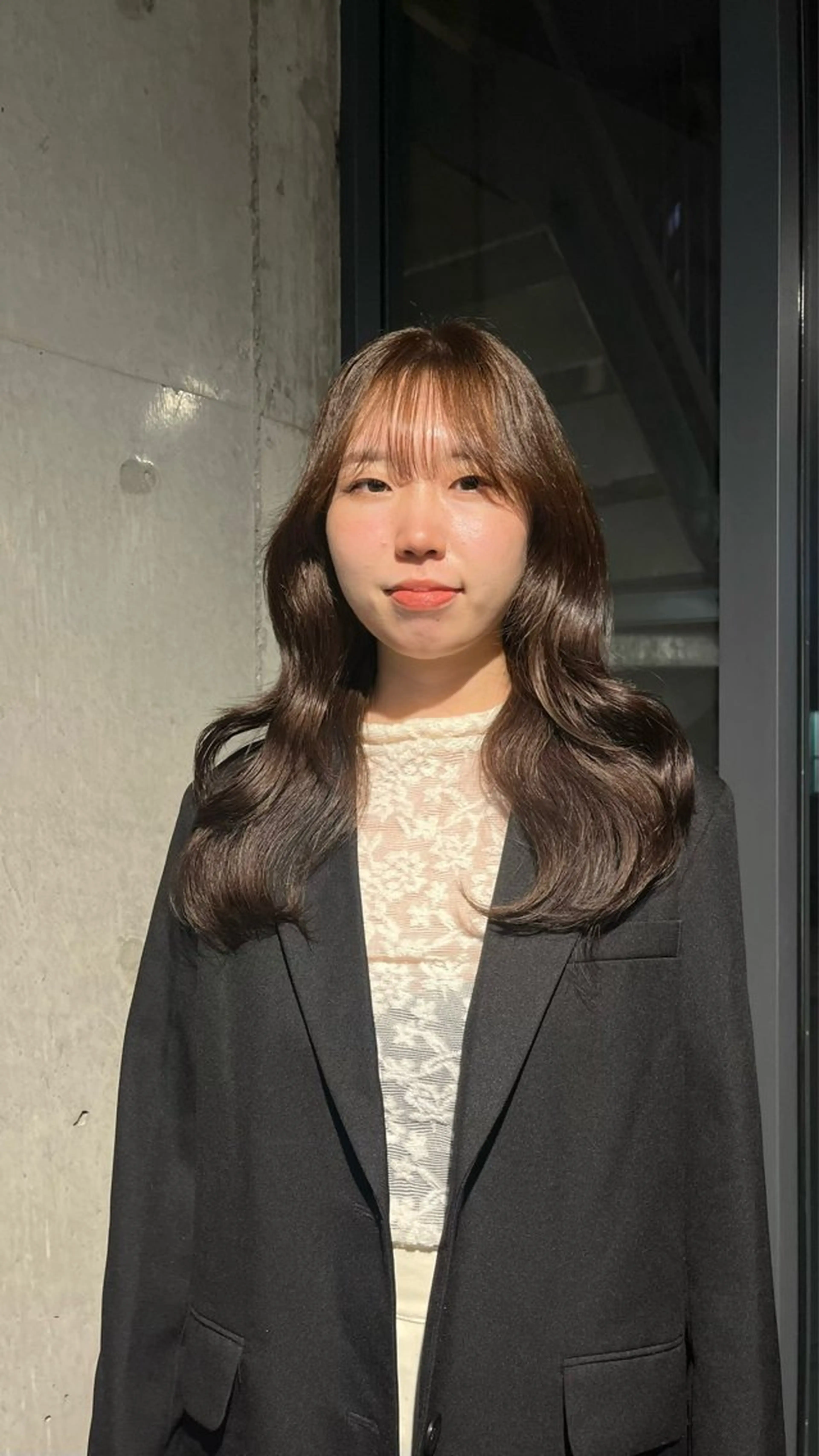 ロング カラー レイヤー/コテ巻き風 kanohaのヘアスタイル