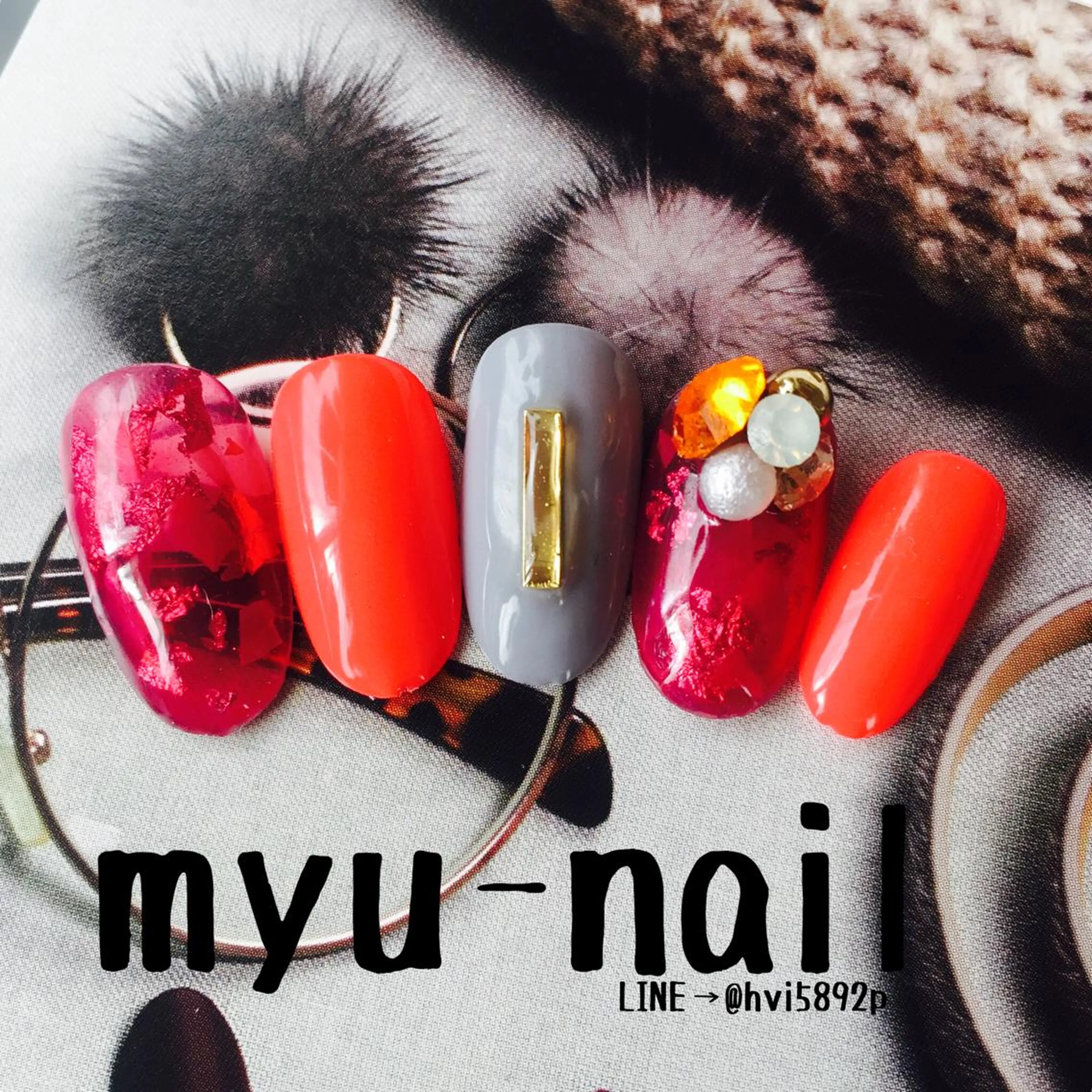 ネイル ハンドネイル ホームサロン myu-nailのネイルデザイン