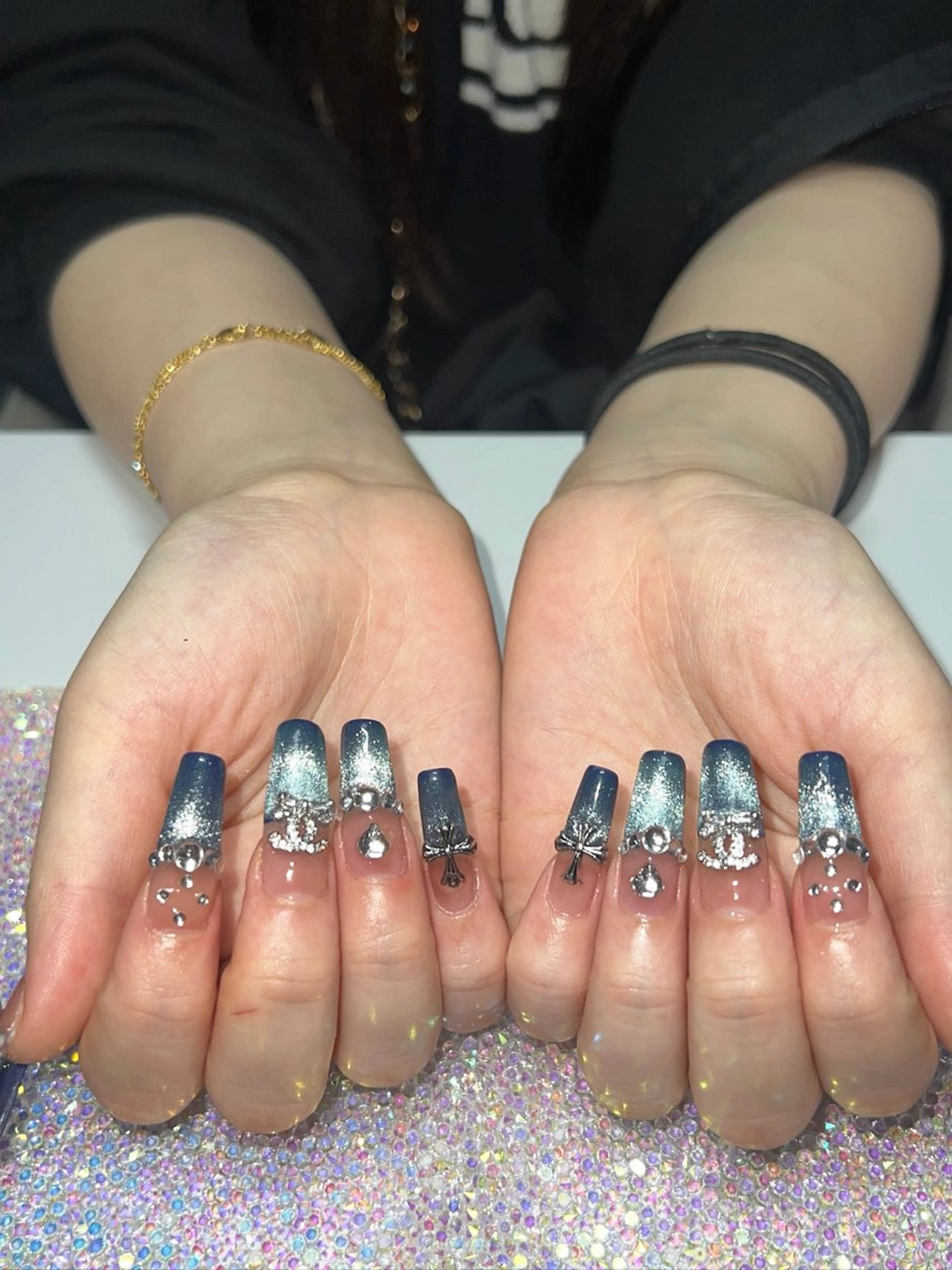 ネイル 長さ出し Rin Nails Osakaのネイルデザイン