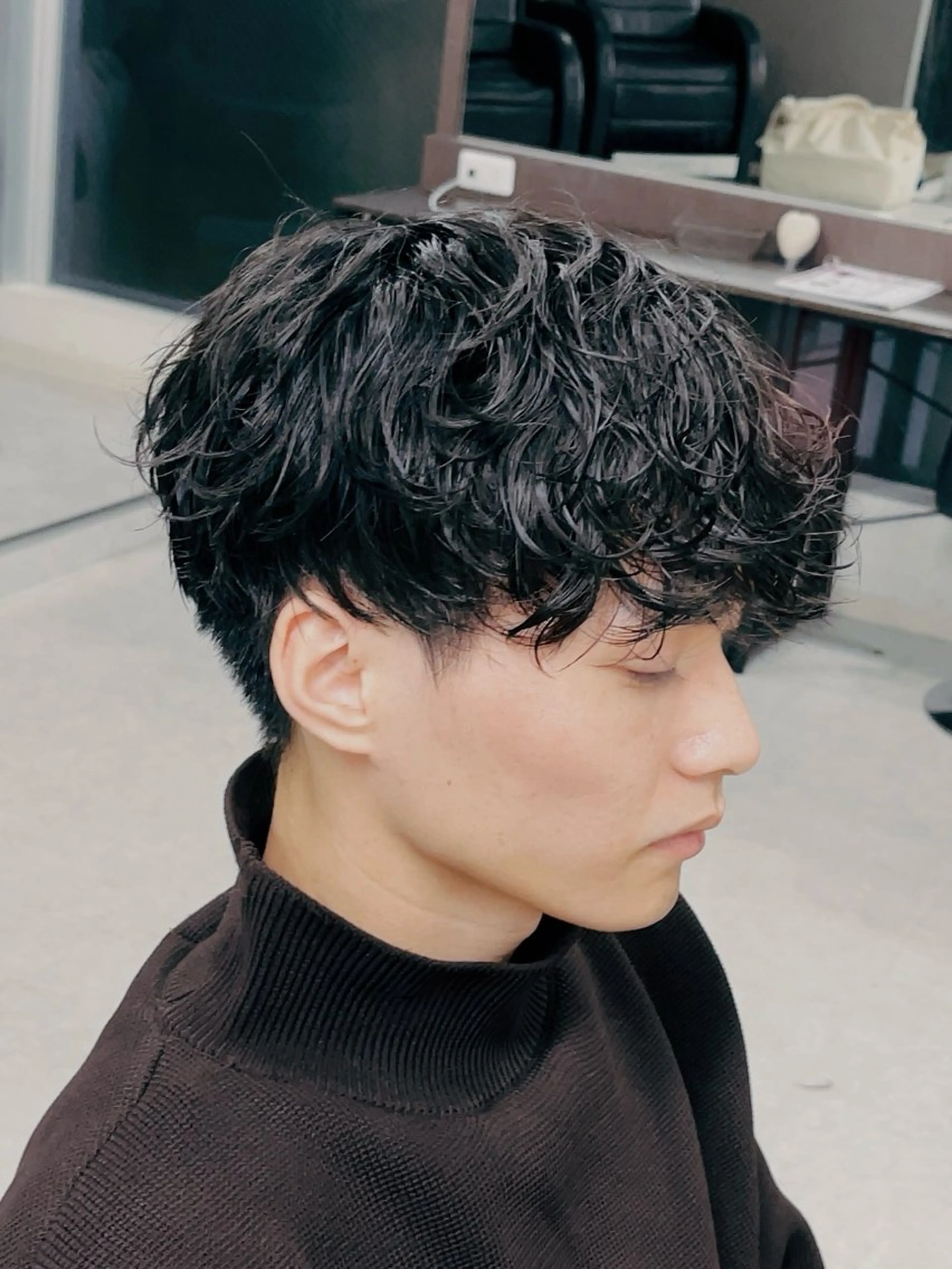 ショート パーマ メンズ メンズパーマ カット ヘアカラー パーマ トリートメント ヘッドスパ メンズ特化/パーマ /フェード/洋輔のヘアスタイル