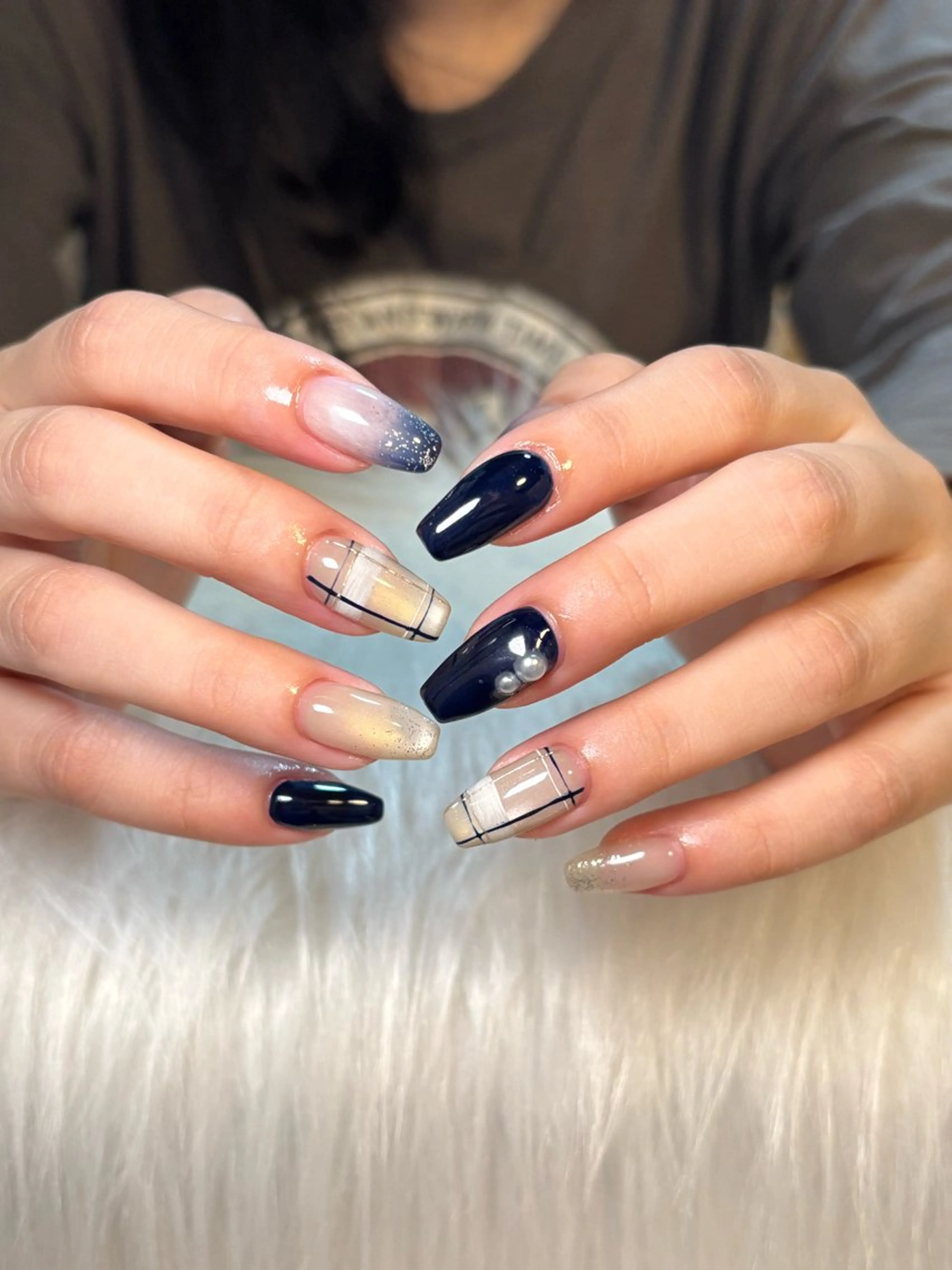 ミディアム ハンドネイル ネイルサロン mixiaのネイルデザイン