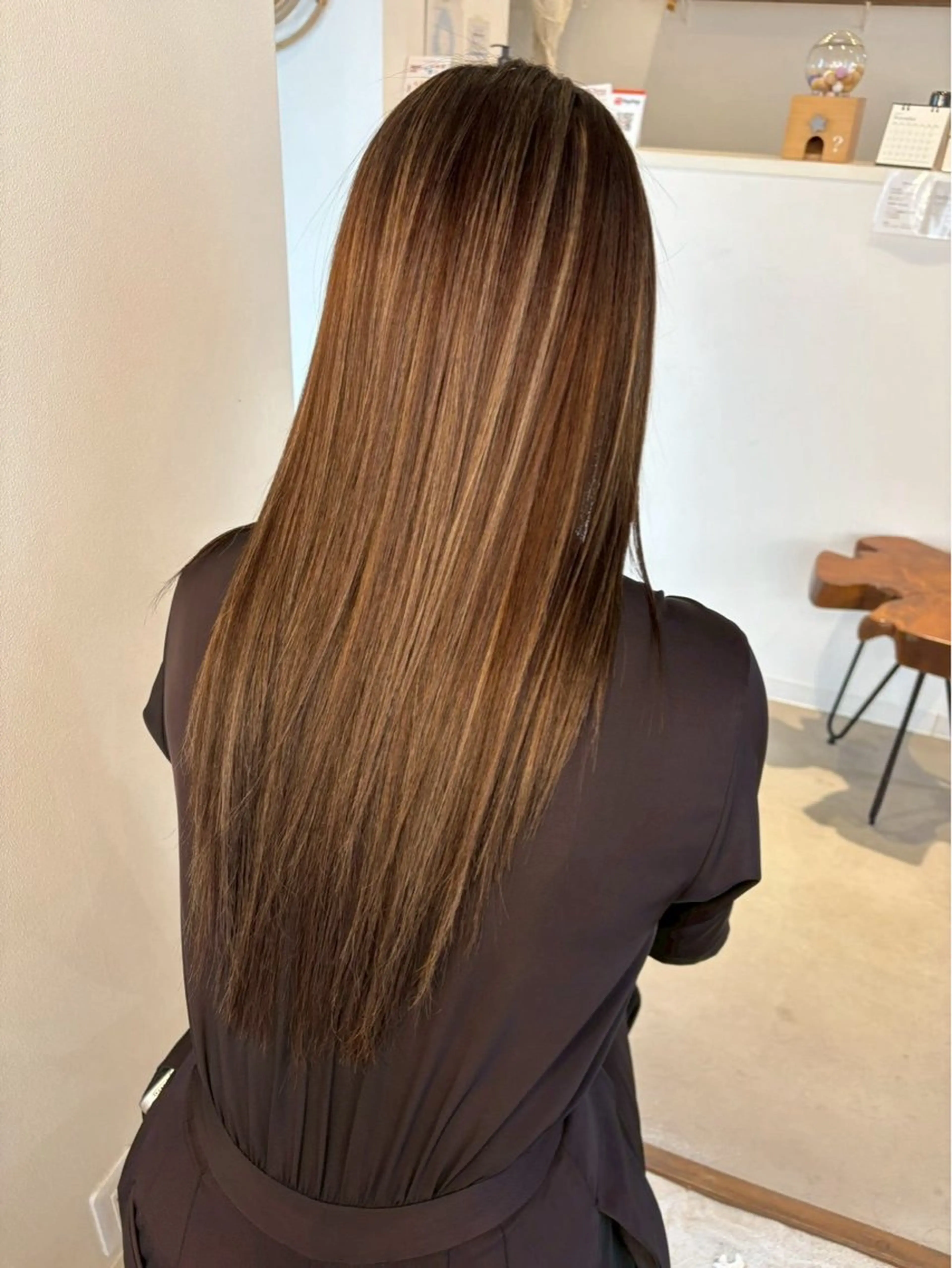 ロング カラー ハイライトカラー ハイライト ゆう/大阪豊中/海外 カラー/艶カラーのヘアスタイル