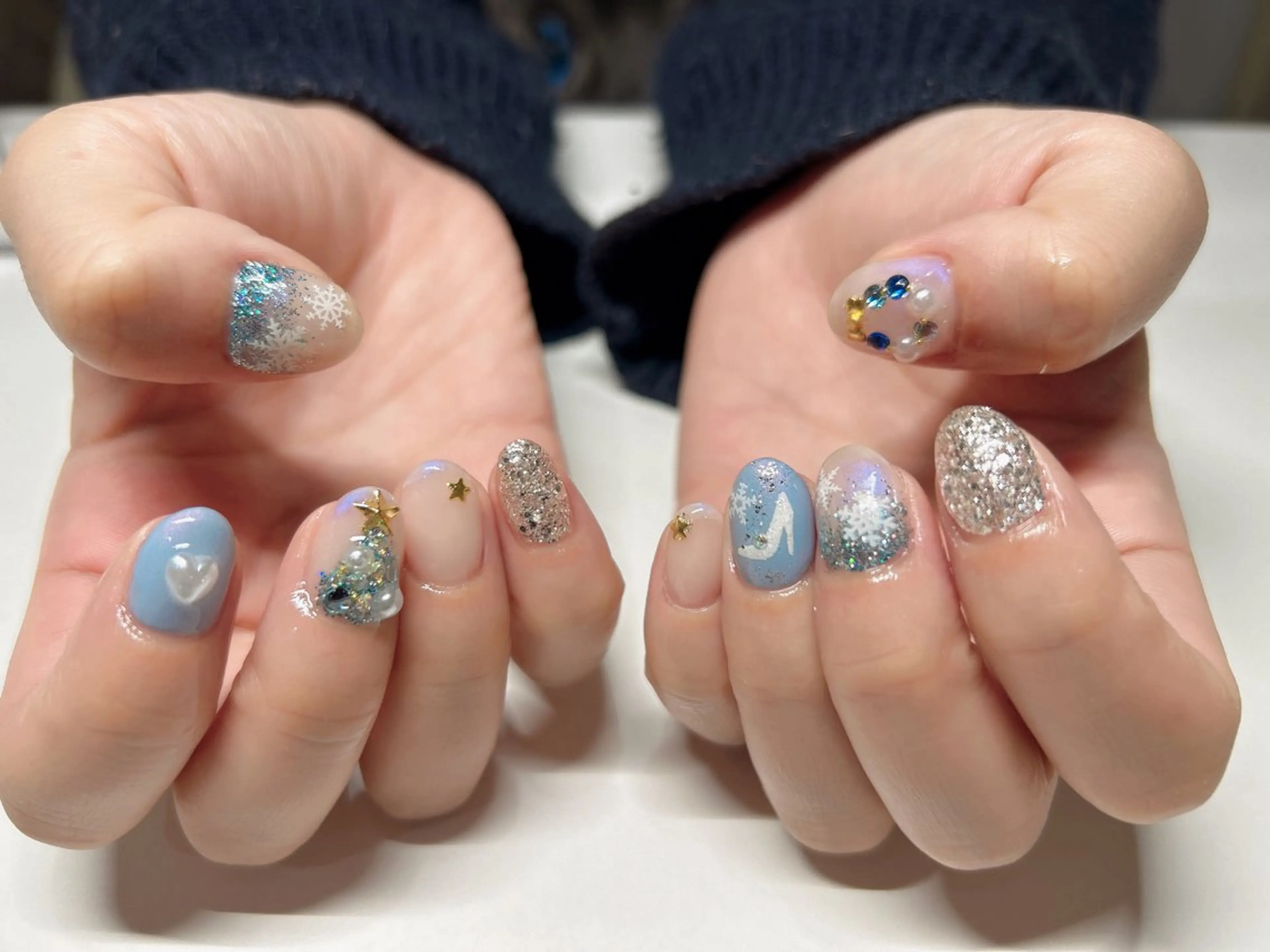 ネイル アートネイル フレンチネイル ジェルネイル グラデーション マグネットネイル ハンドネイル Miss:R 中津店所属・加藤 洋美のネイルデザイン