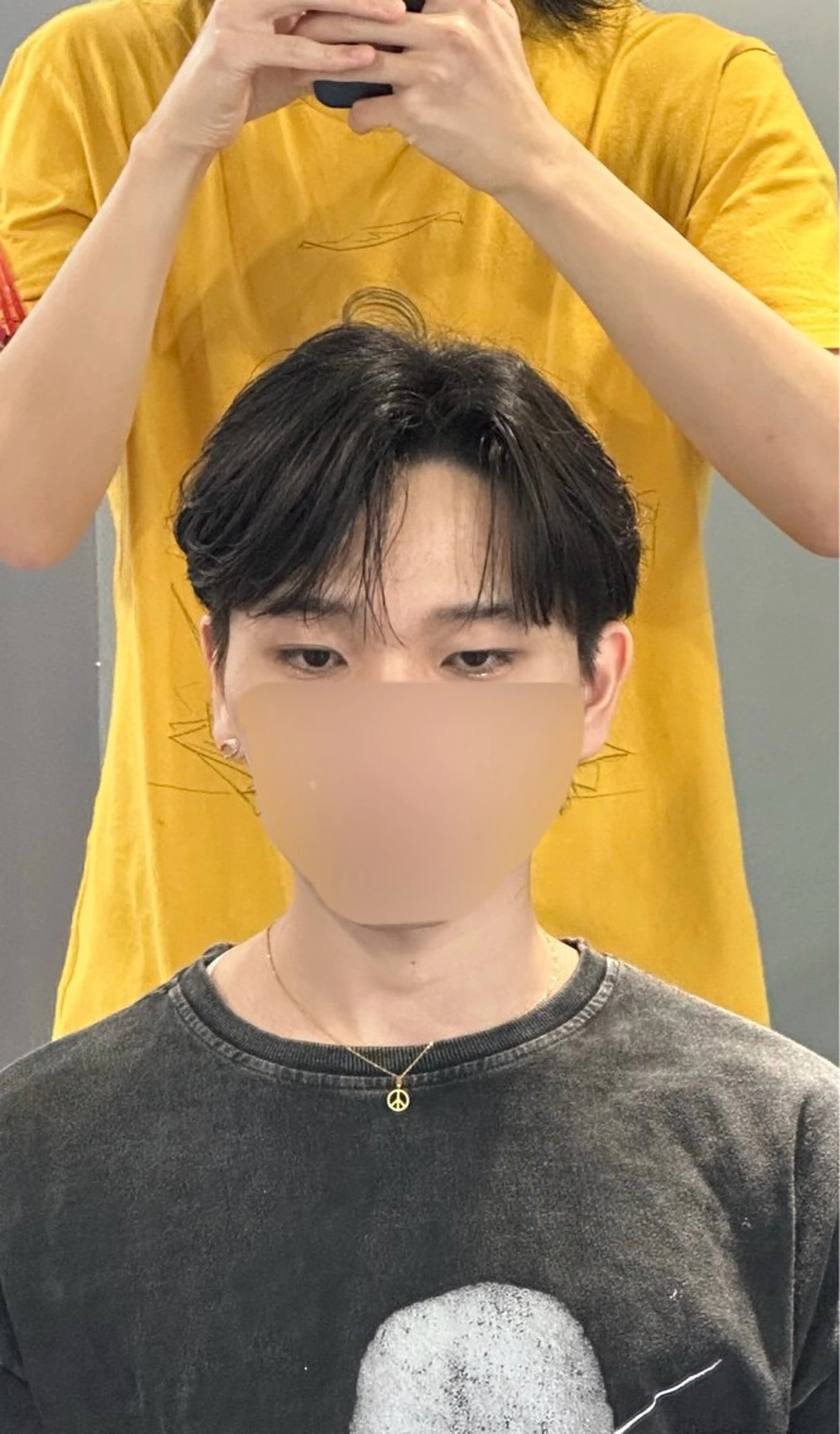 メンズ カット 縮毛矯正 和 ／韓国メンズスタイルのヘアスタイル