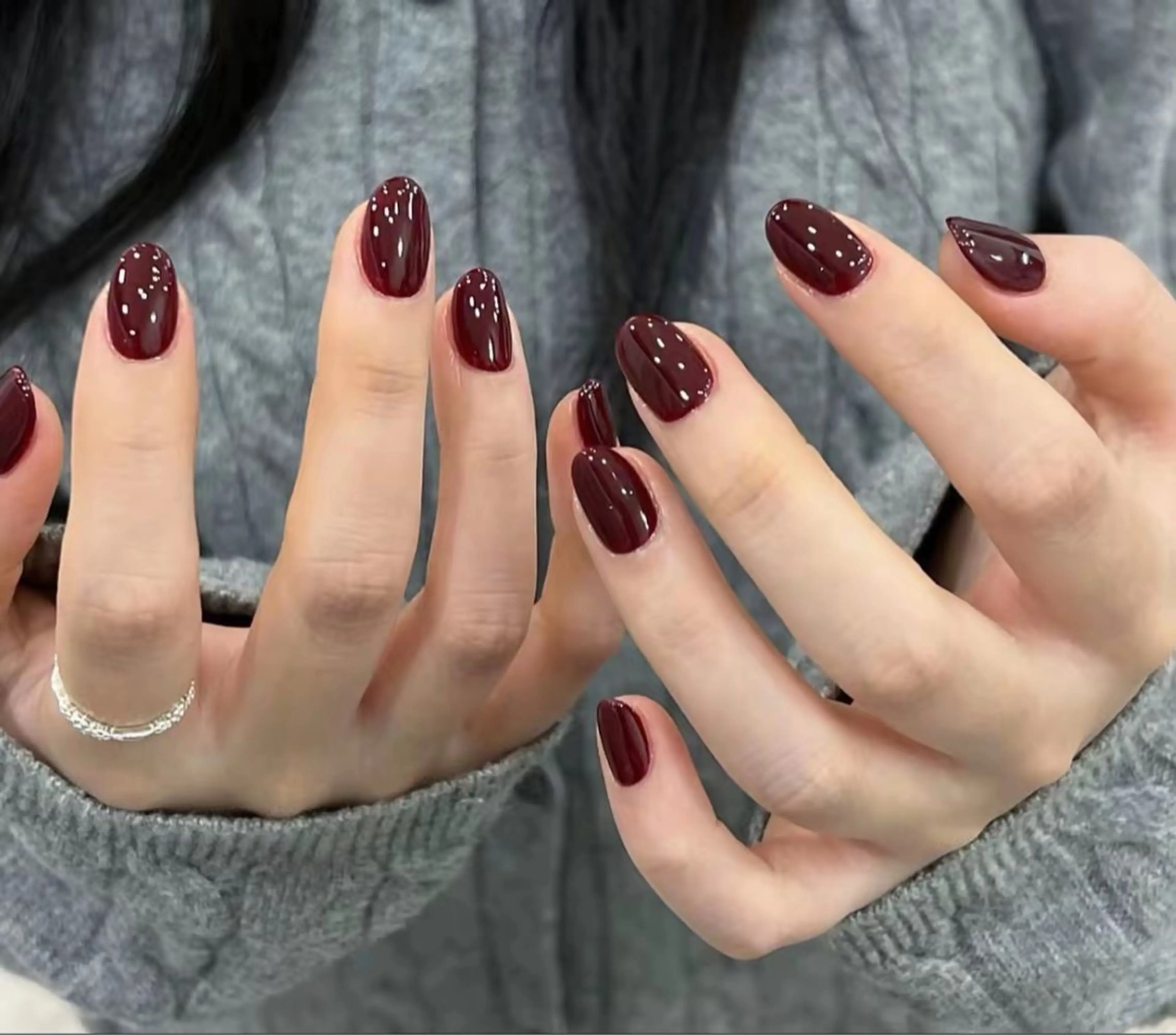 ネイル フレンチネイル ジェルネイル マグネットネイル 持ち込み ニュアンスネイル NiJi Nailsのネイルデザイン