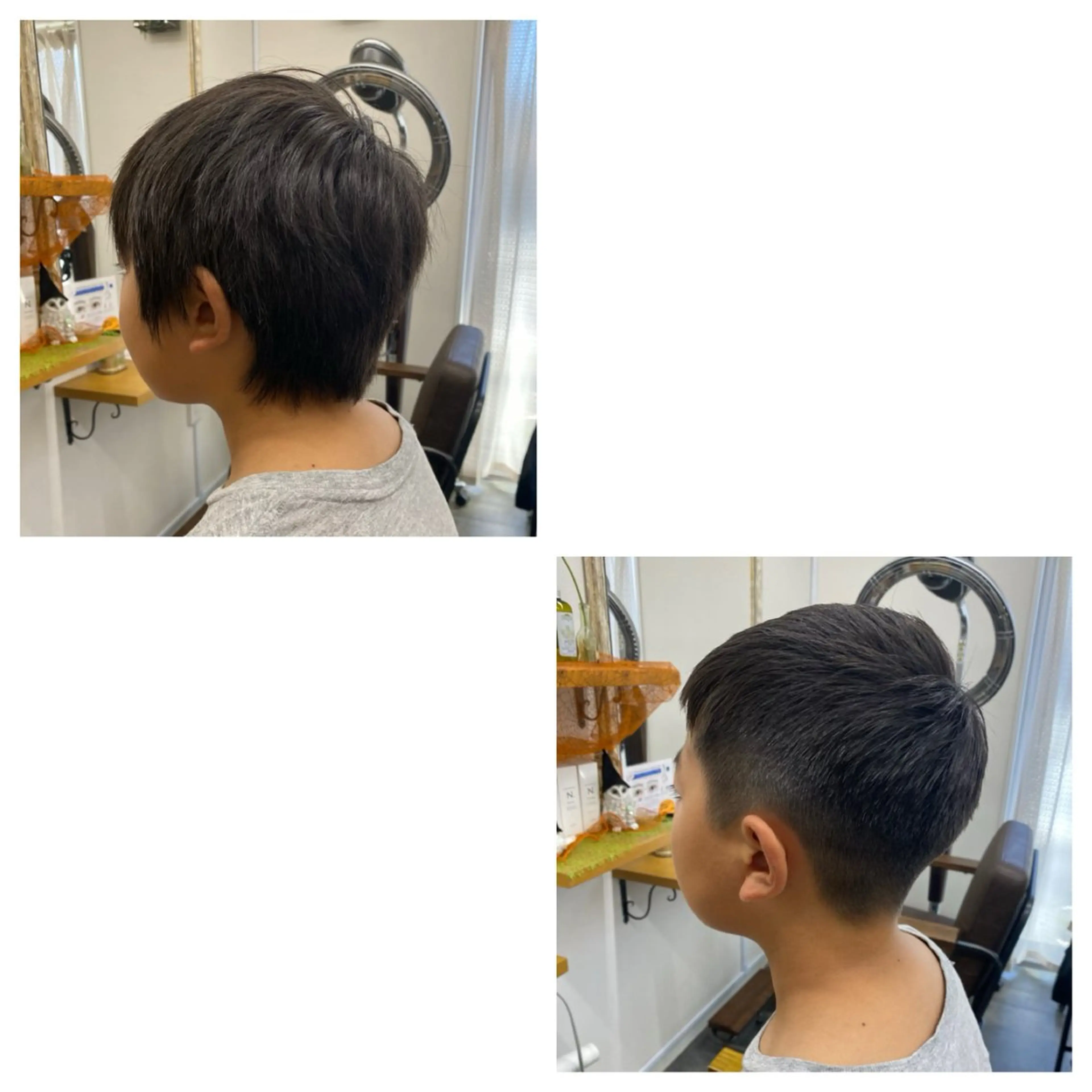 メンズ キッズ メンズベリーショート トレフル しばやまのヘアスタイル