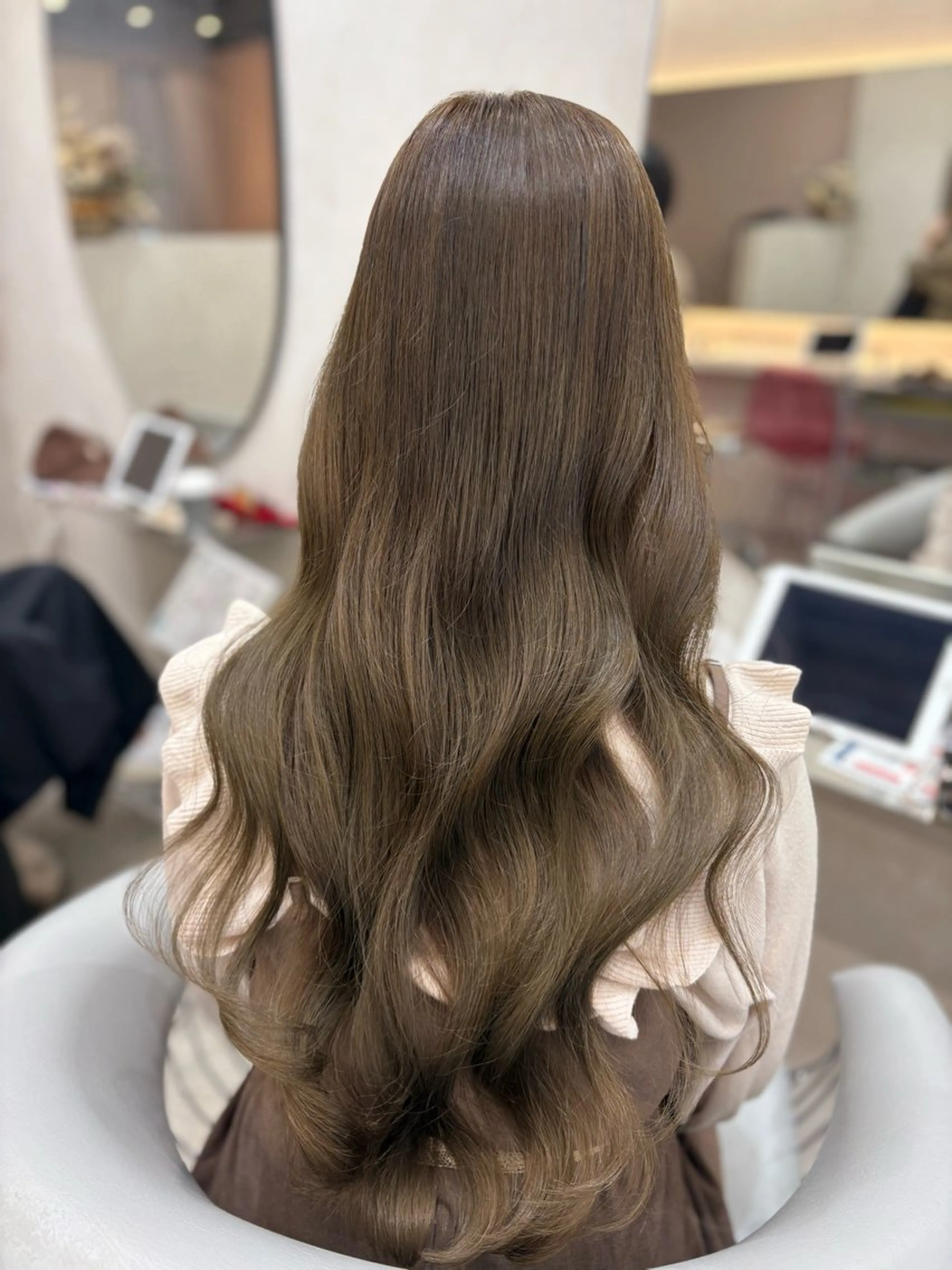 ロング カラー 新宿/韓国ヘア 中明度カラー/かやのヘアスタイル