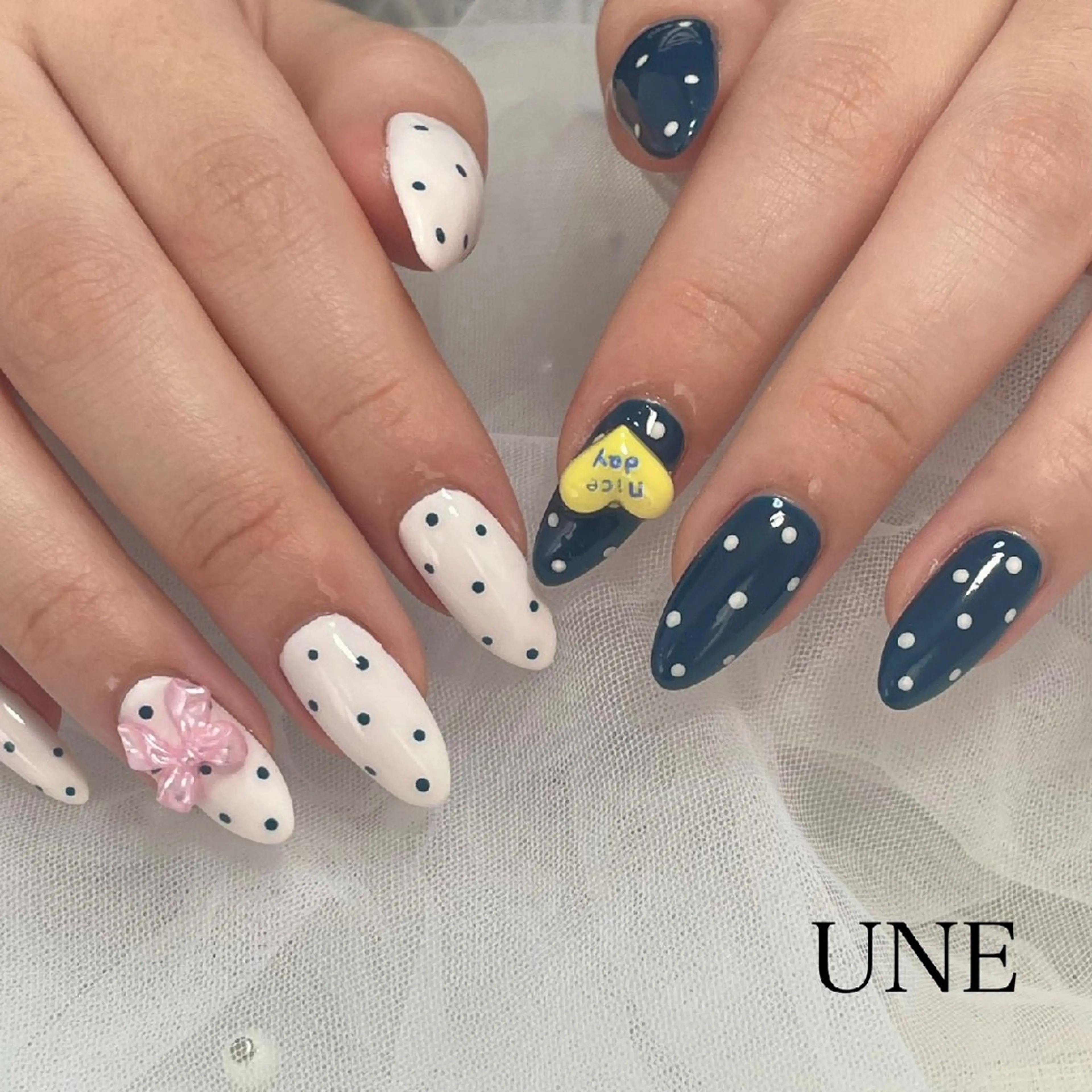 ネイル ドット UNE.【ユヌ】 Jr.NANAのネイルデザイン
