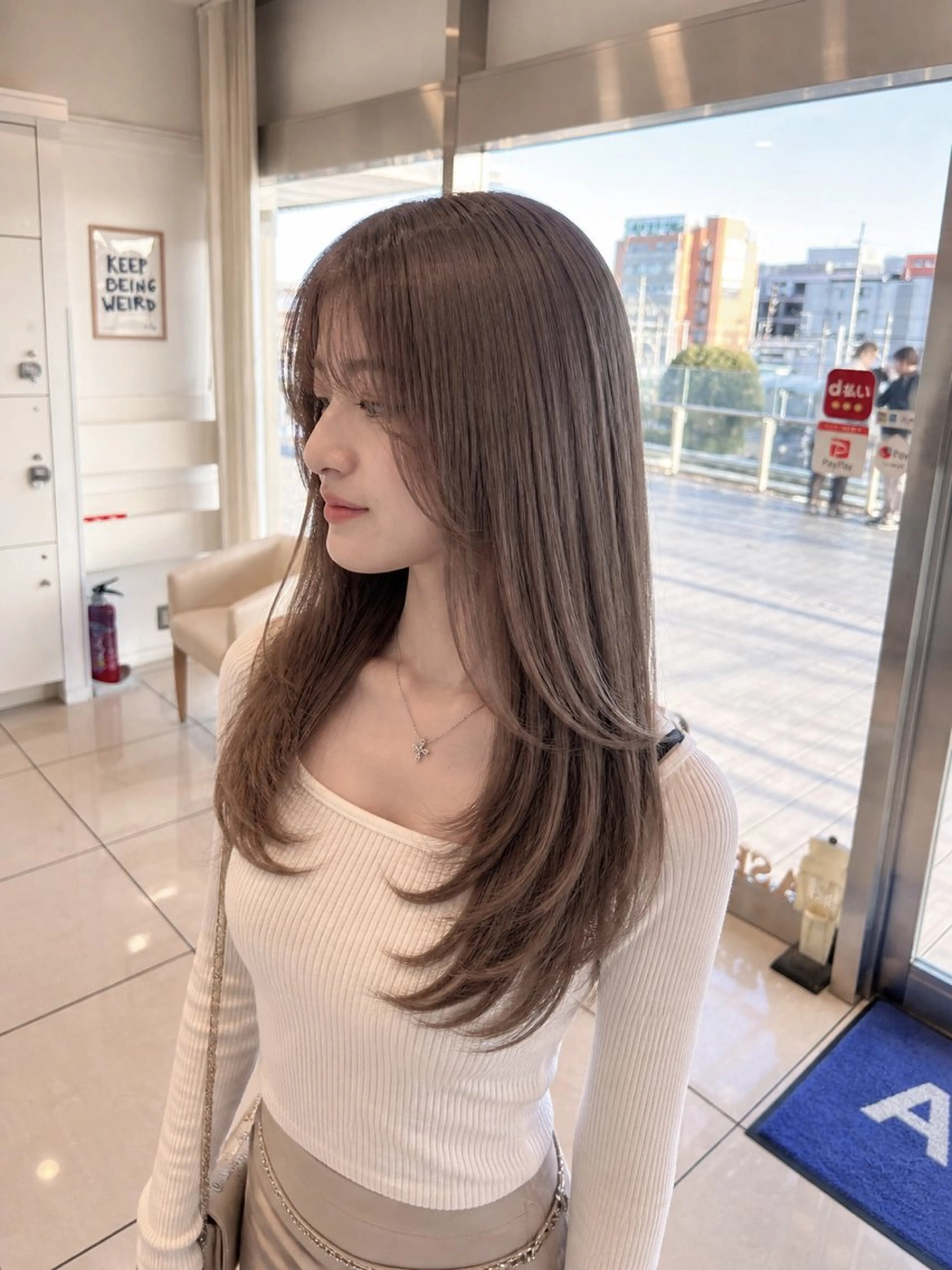 ロング カラー カット ヘアカラー トリートメント 金子 直樹のヘアスタイル