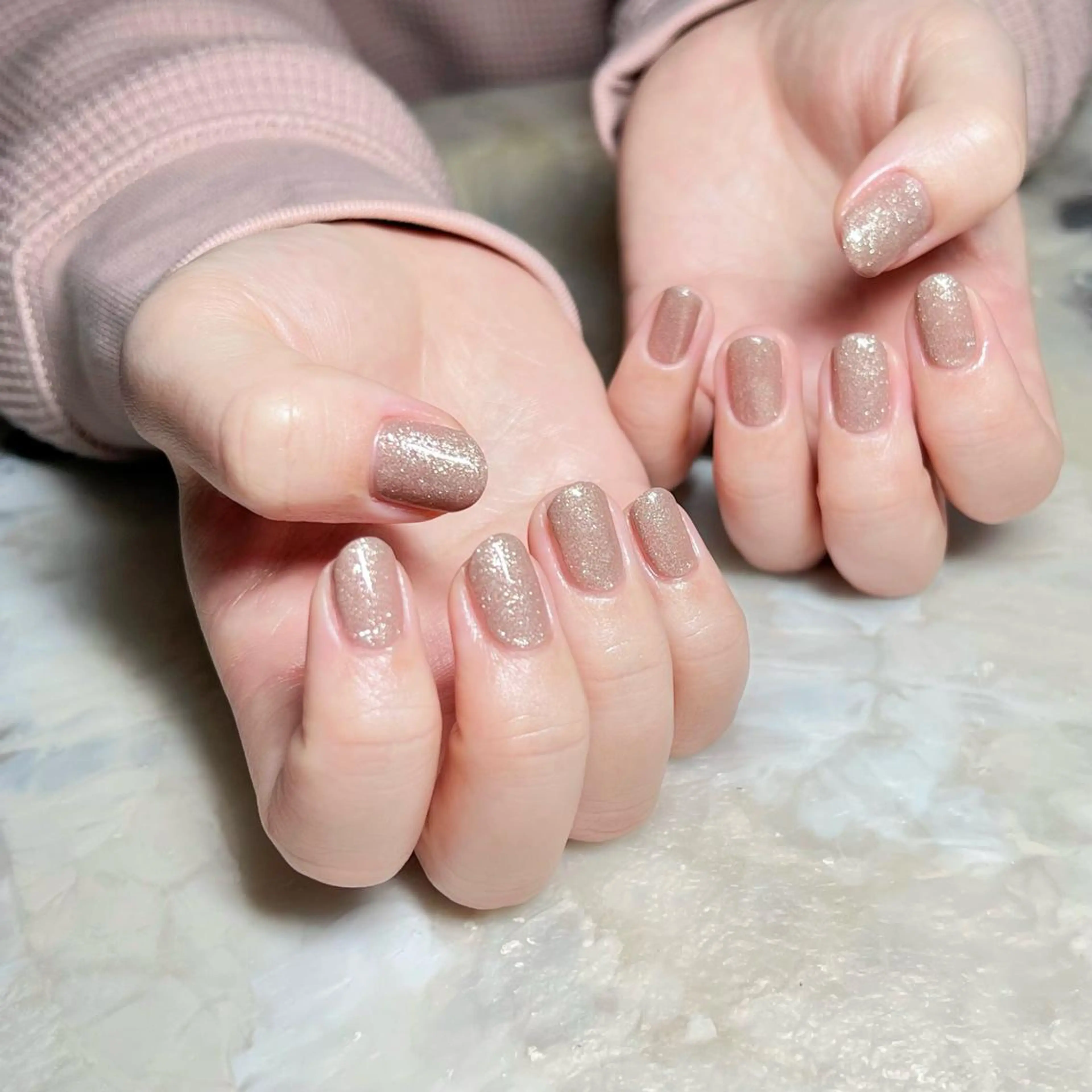 ネイル マグネットネイル ニュアンスネイル ショートネイル gemickle nailのネイルデザイン