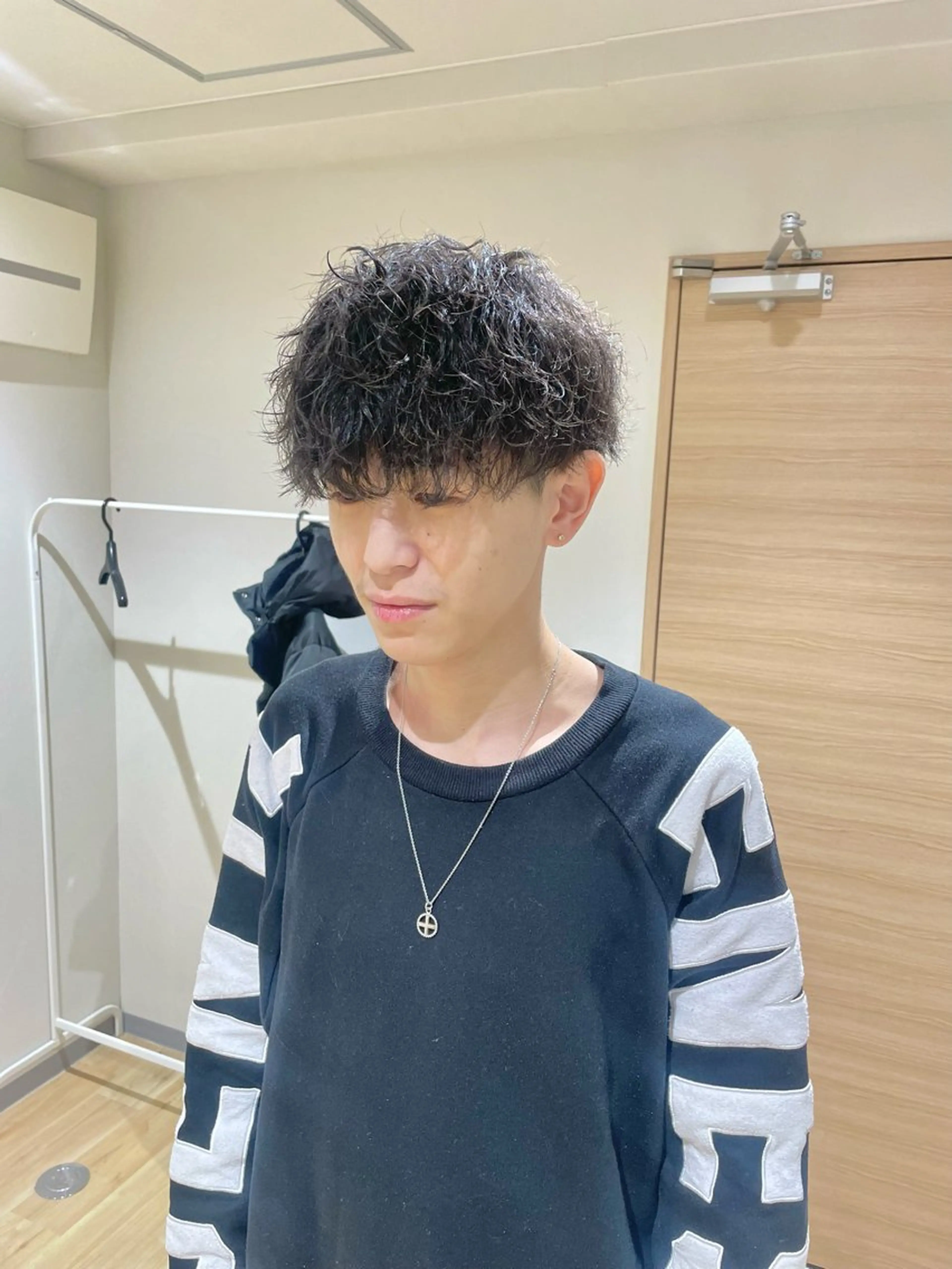 パーマ メンズ エビスザキレン／メン ズ／心斎橋🌳のヘアスタイル