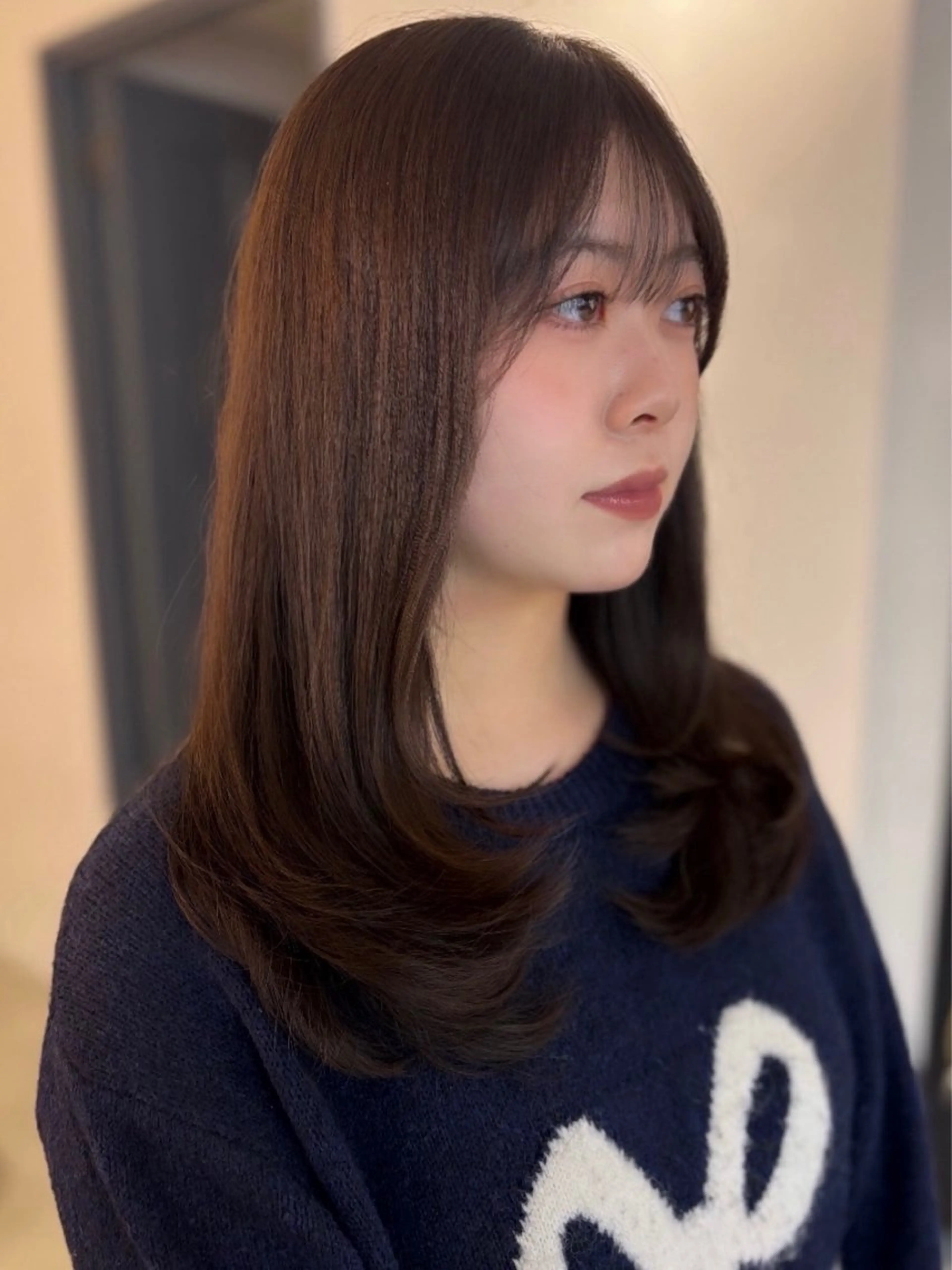 ロング レイヤーカット 札幌美容室♡西塔 瑠音🎀のヘアスタイル