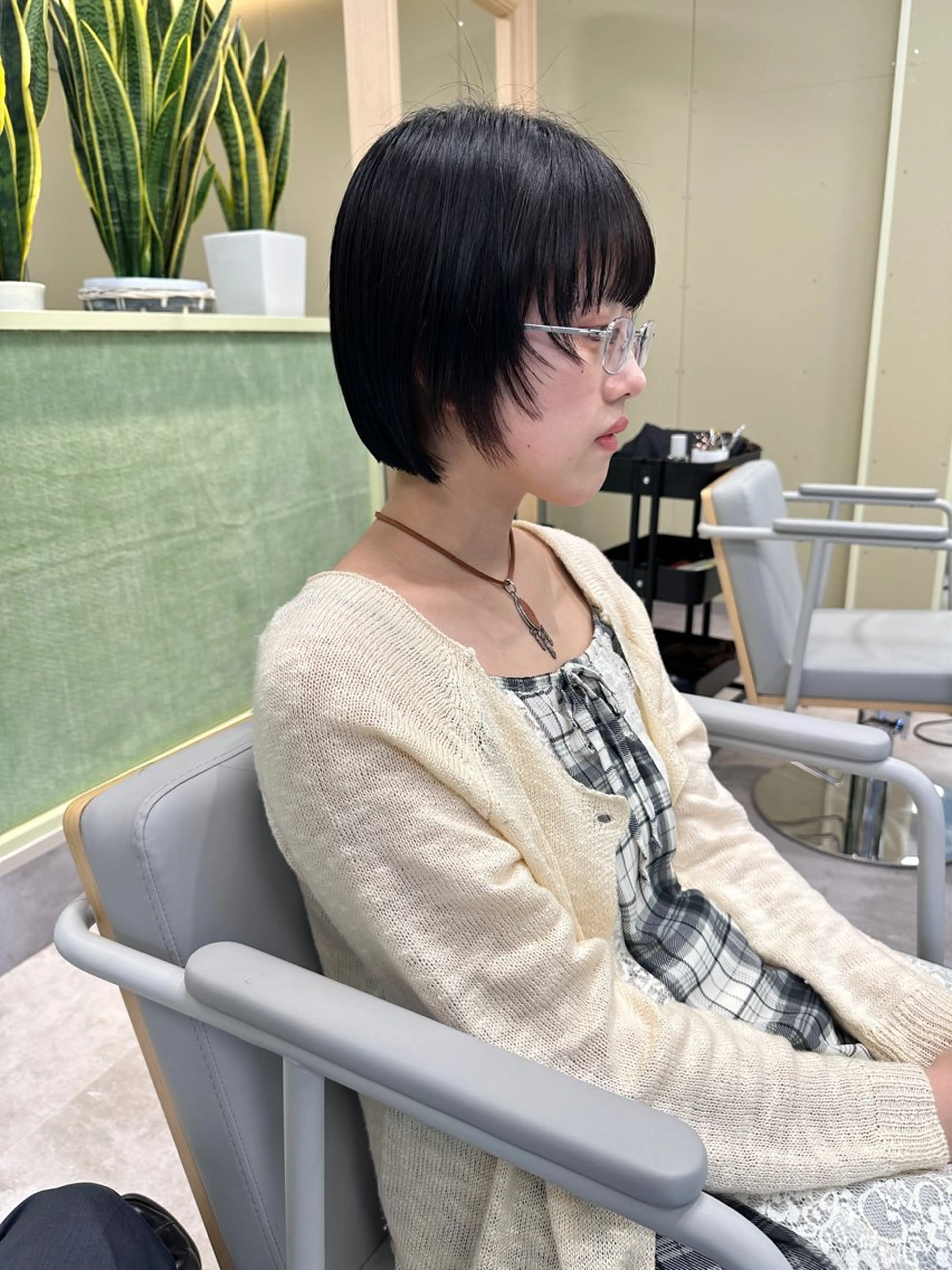 ショート ボブ/ぱつっとボブ/ 谷口 海星のヘアスタイル