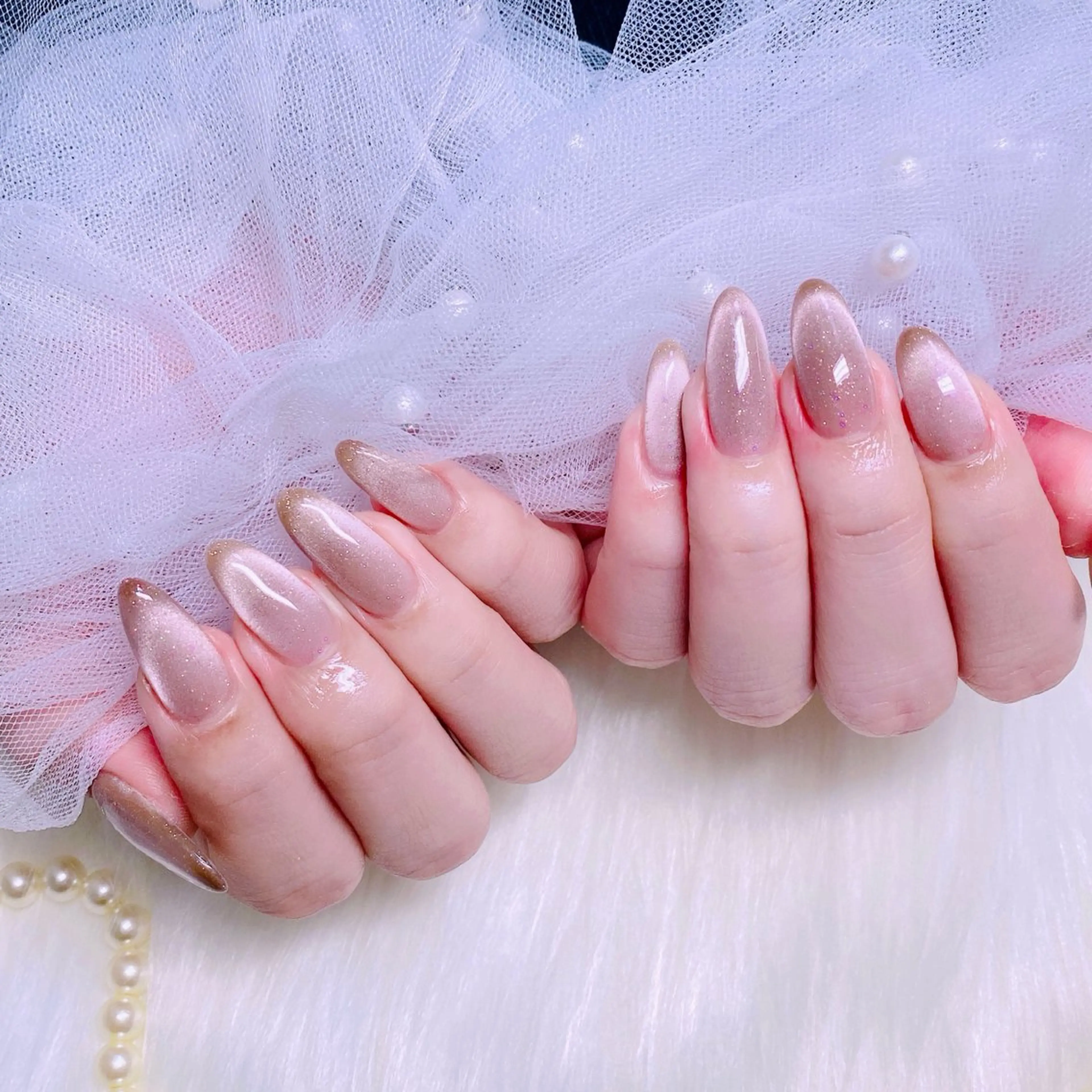 ネイル ロングネイル マグネットネイル Nail Yunaのネイルデザイン