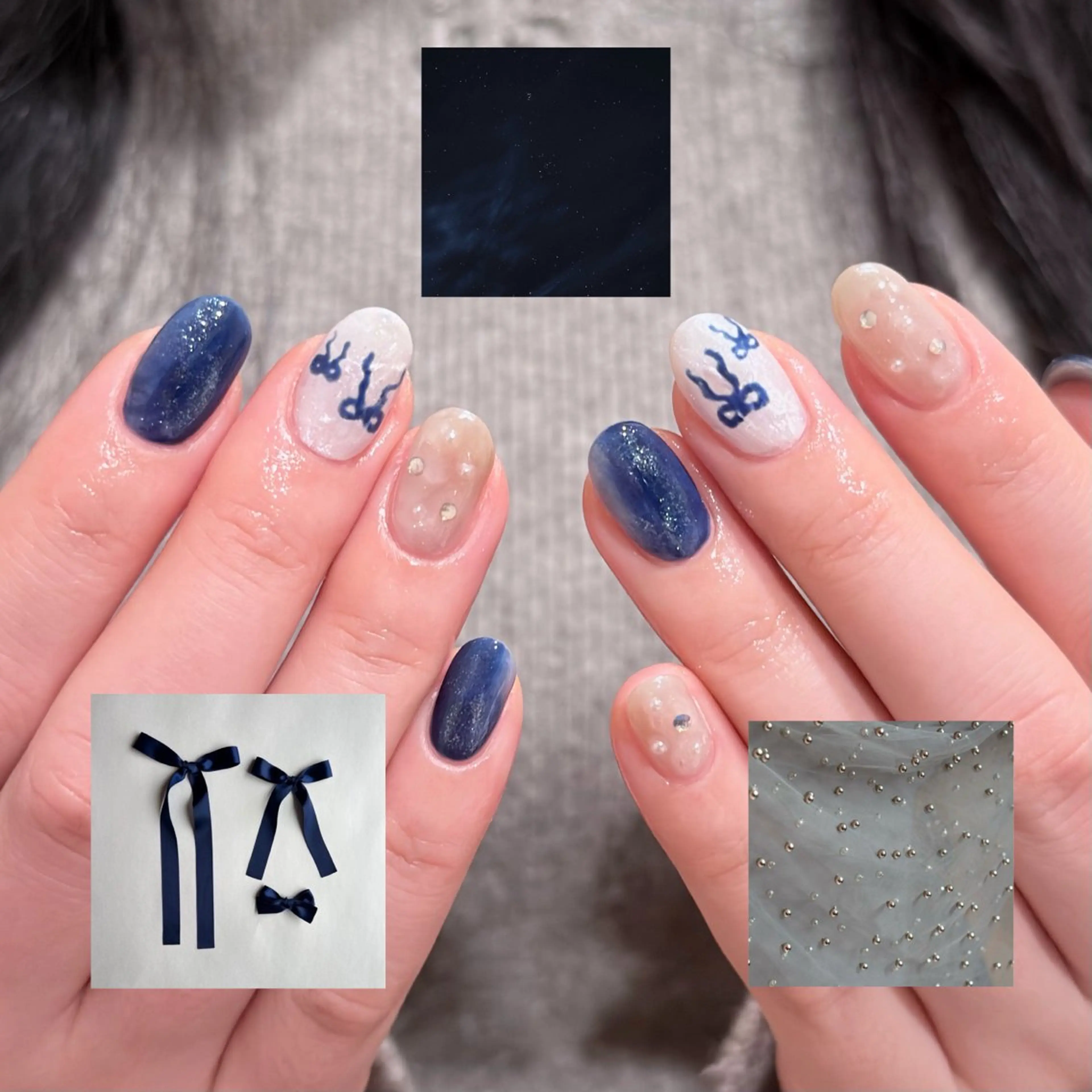 ネイル ハンドネイル 🎀 Hiyubi._.nail 🫧所属・🎀フェイ フェイ🫧💗のネイルデザイン