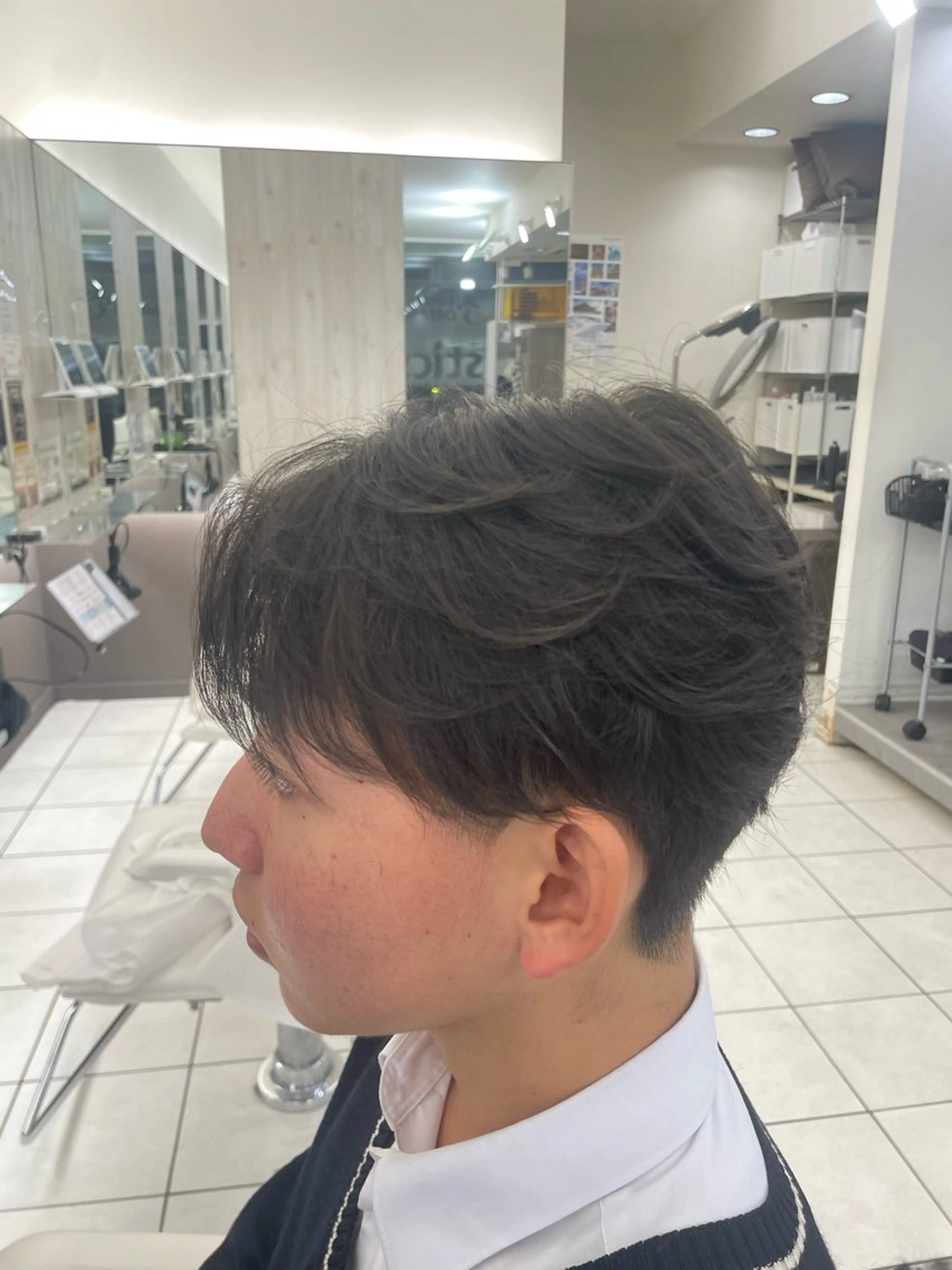 メンズ 成瀬スパイラル パーマ清水大隼のヘアスタイル