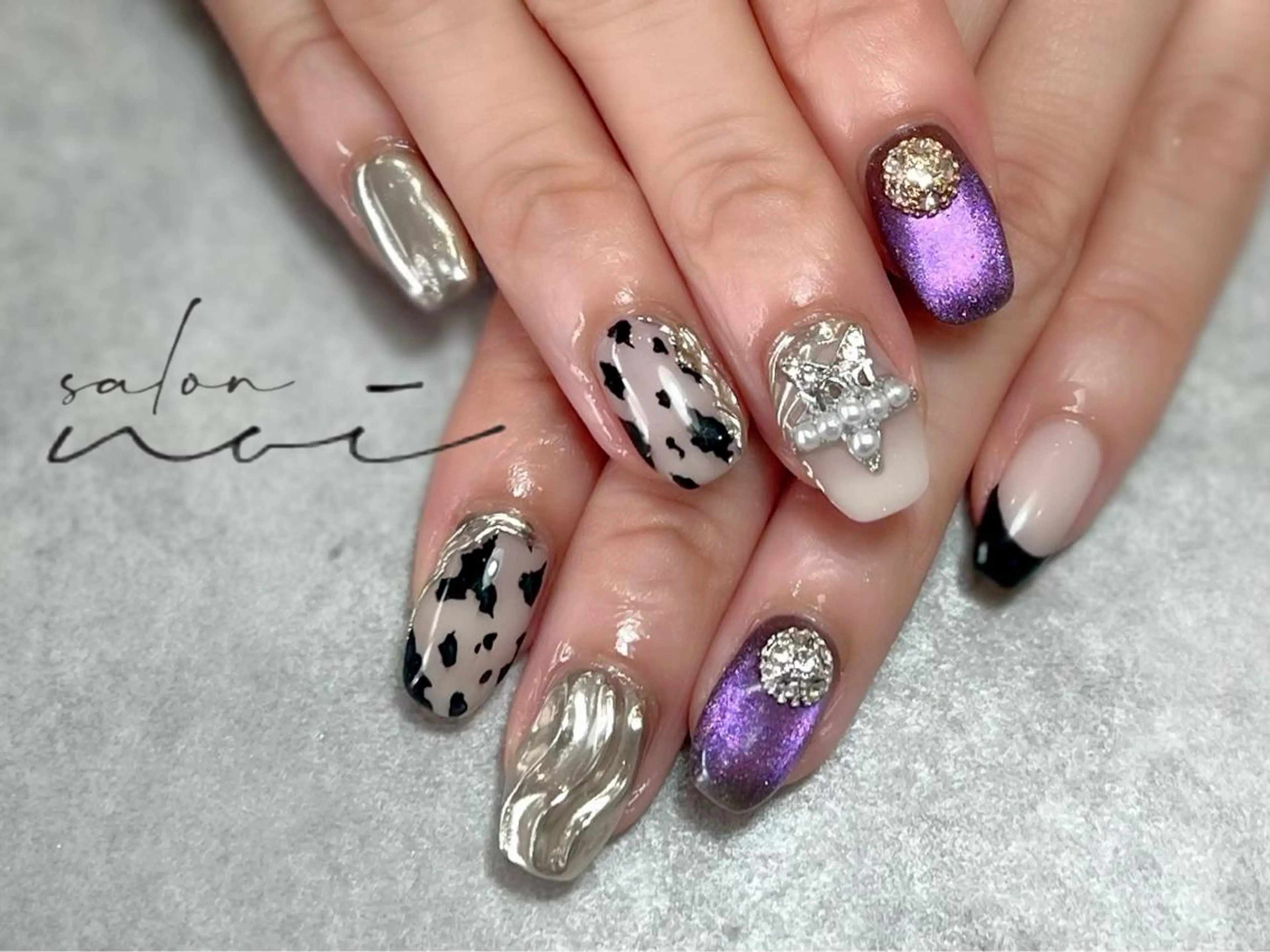 ネイル 持ち込み ハンドネイル salon noiのネイルデザイン