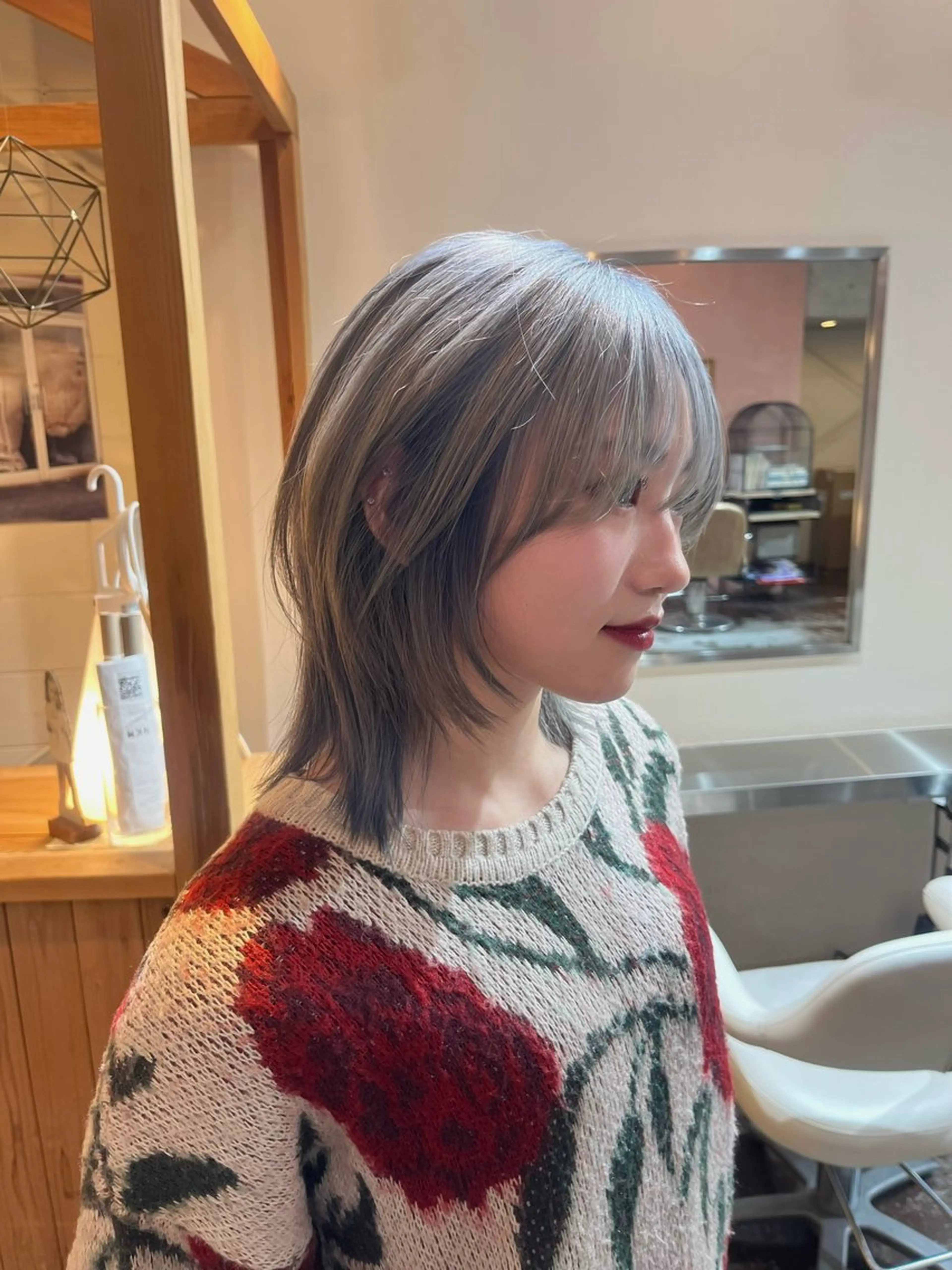 ミディアム レイヤーカット Junmi/ﾁｶｼﾂ /堀江のヘアスタイル