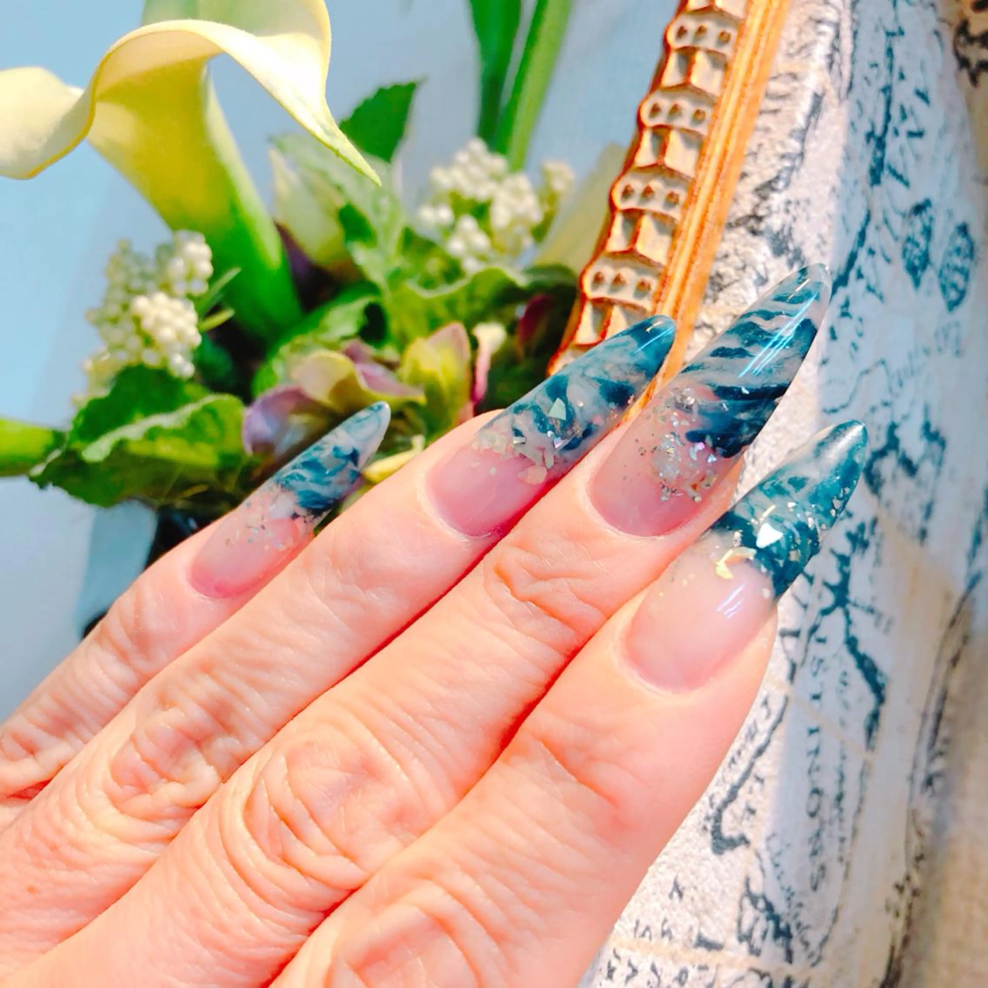 ネイル スカルプネイル ハンドネイル 石原 夕華のネイルデザイン