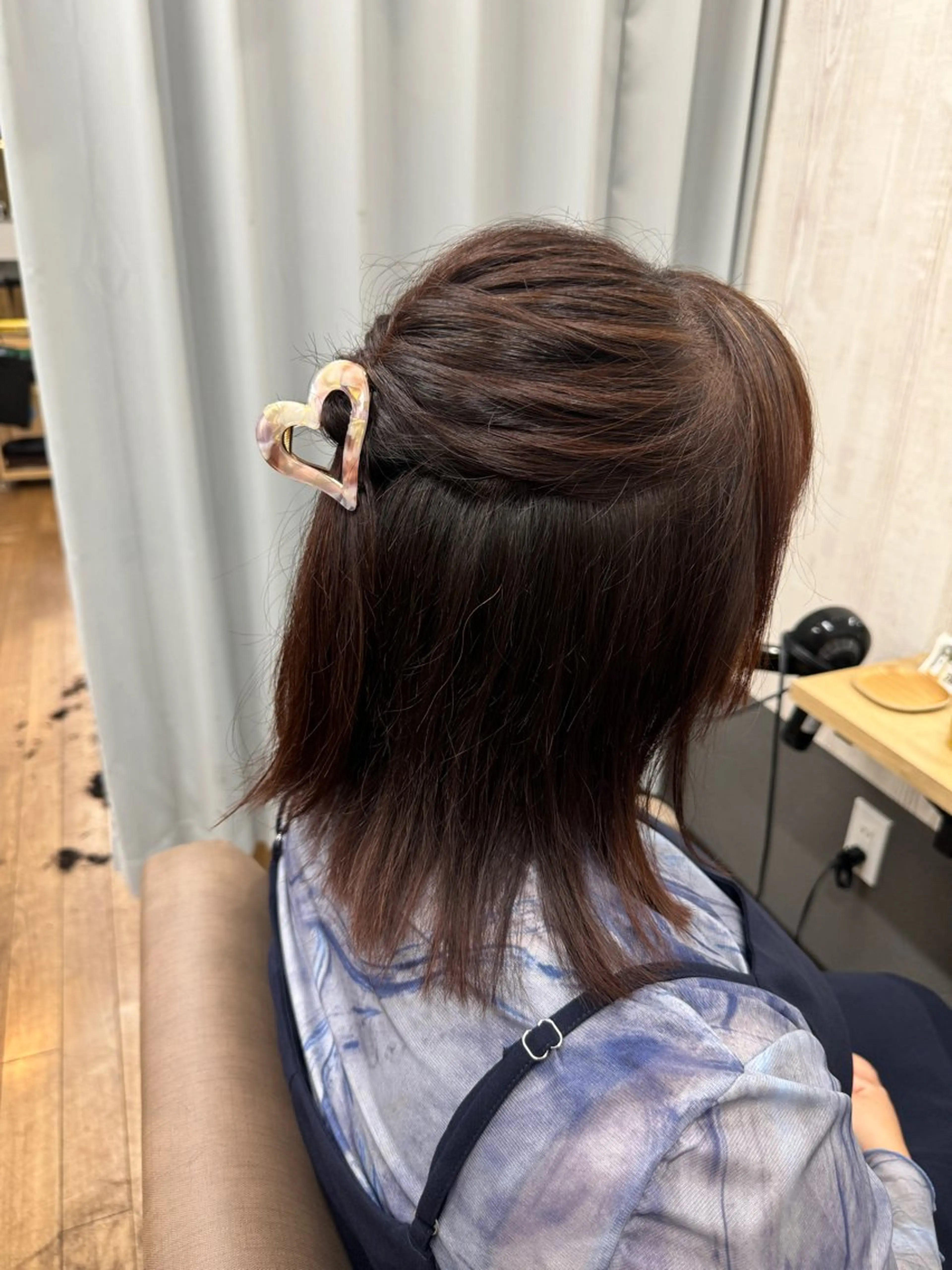 ミディアム カラー ブラウンカラー ピンクカラー ピンクブラウン カット ヘアカラー TELA HAIR 幕張本郷店　澤田のヘアスタイル