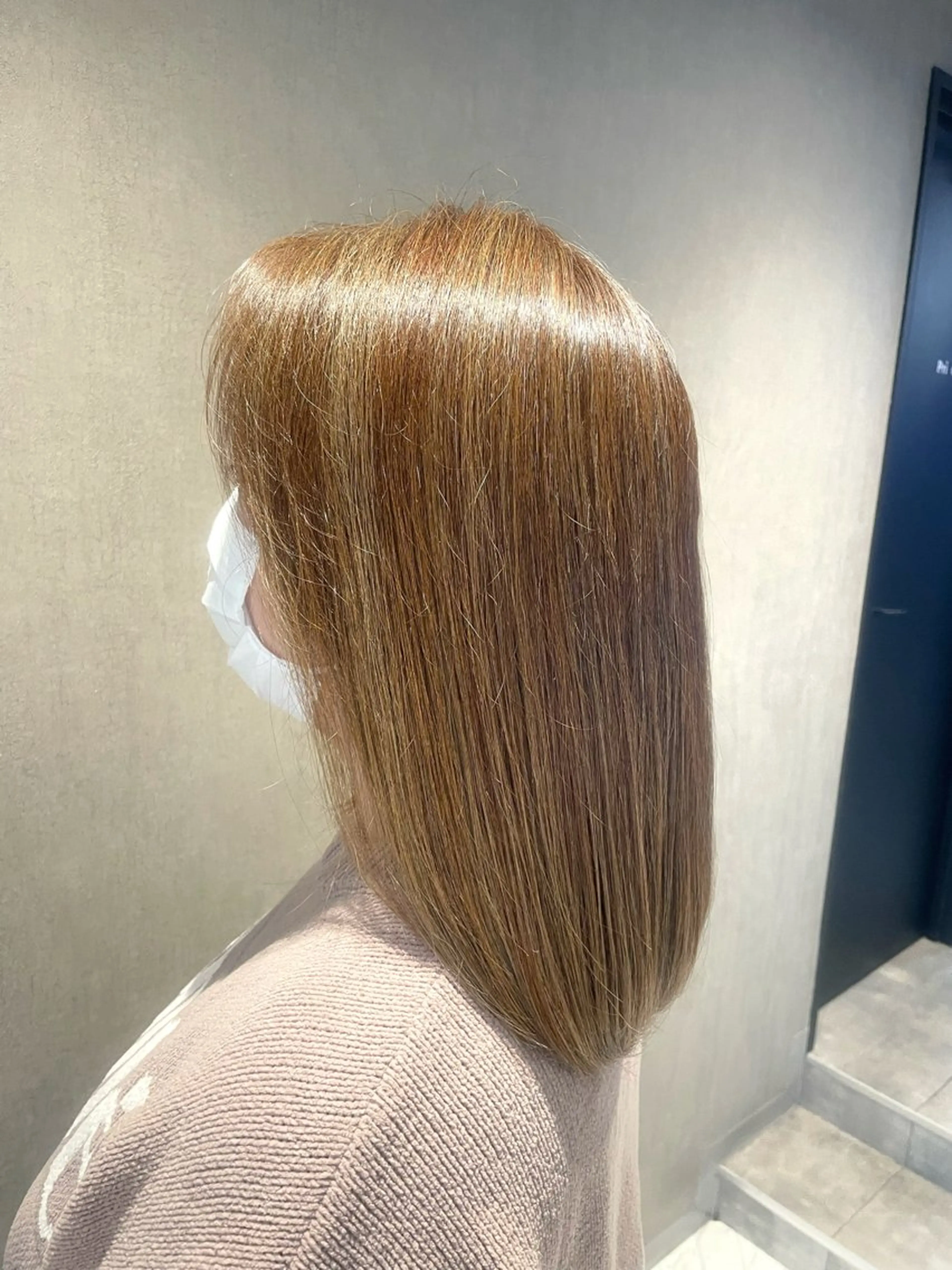 カラー ブリーチ ブラウンカラー ケアブリーチ デザインカラー ハイライトカラー ヘアカラー トリートメント Li'a【リア】 ANNAのヘアスタイル