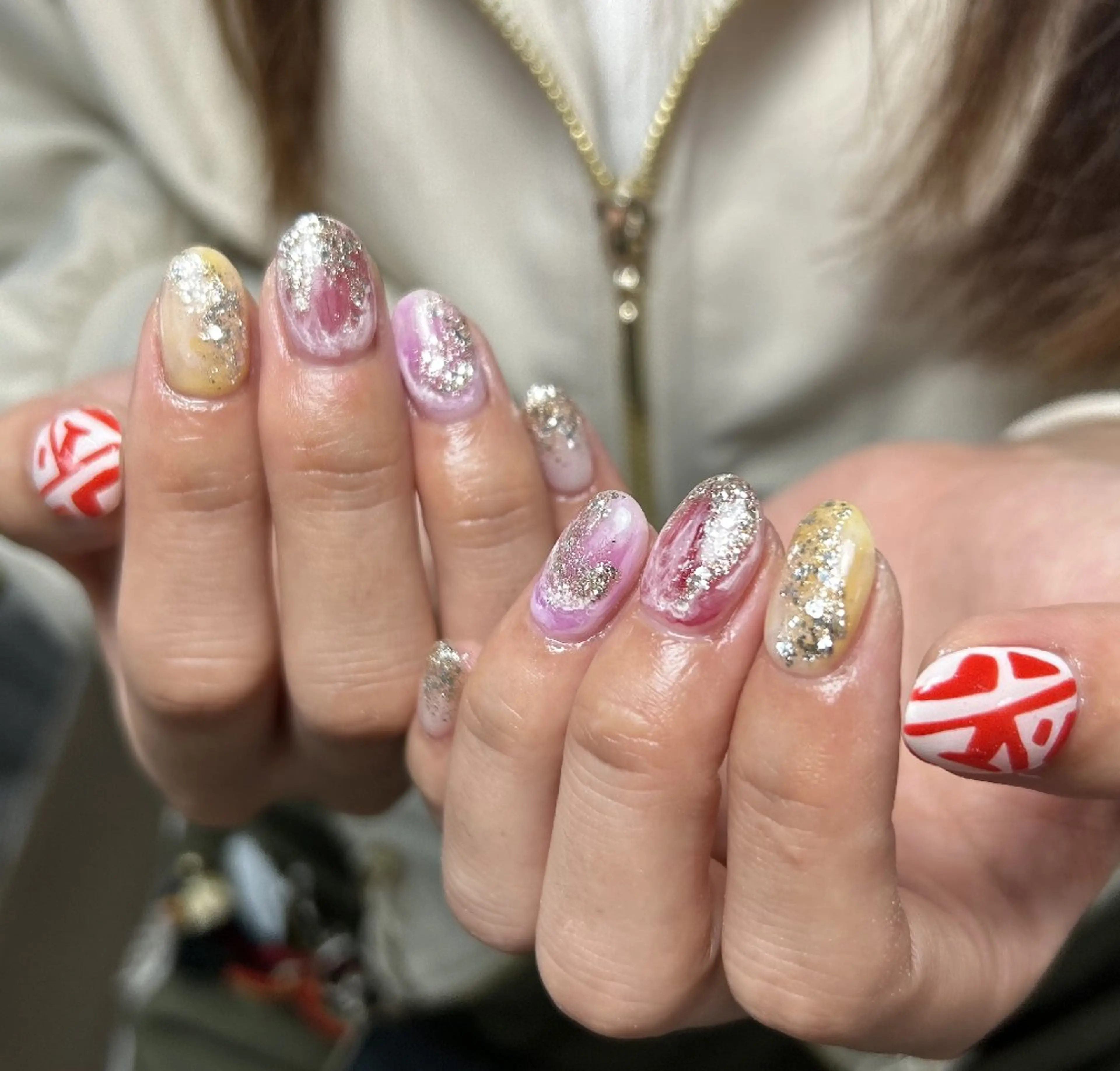 ネイル アートネイル 持ち込み ニュアンスネイル ハンドネイル UM Nail Salonのネイルデザイン