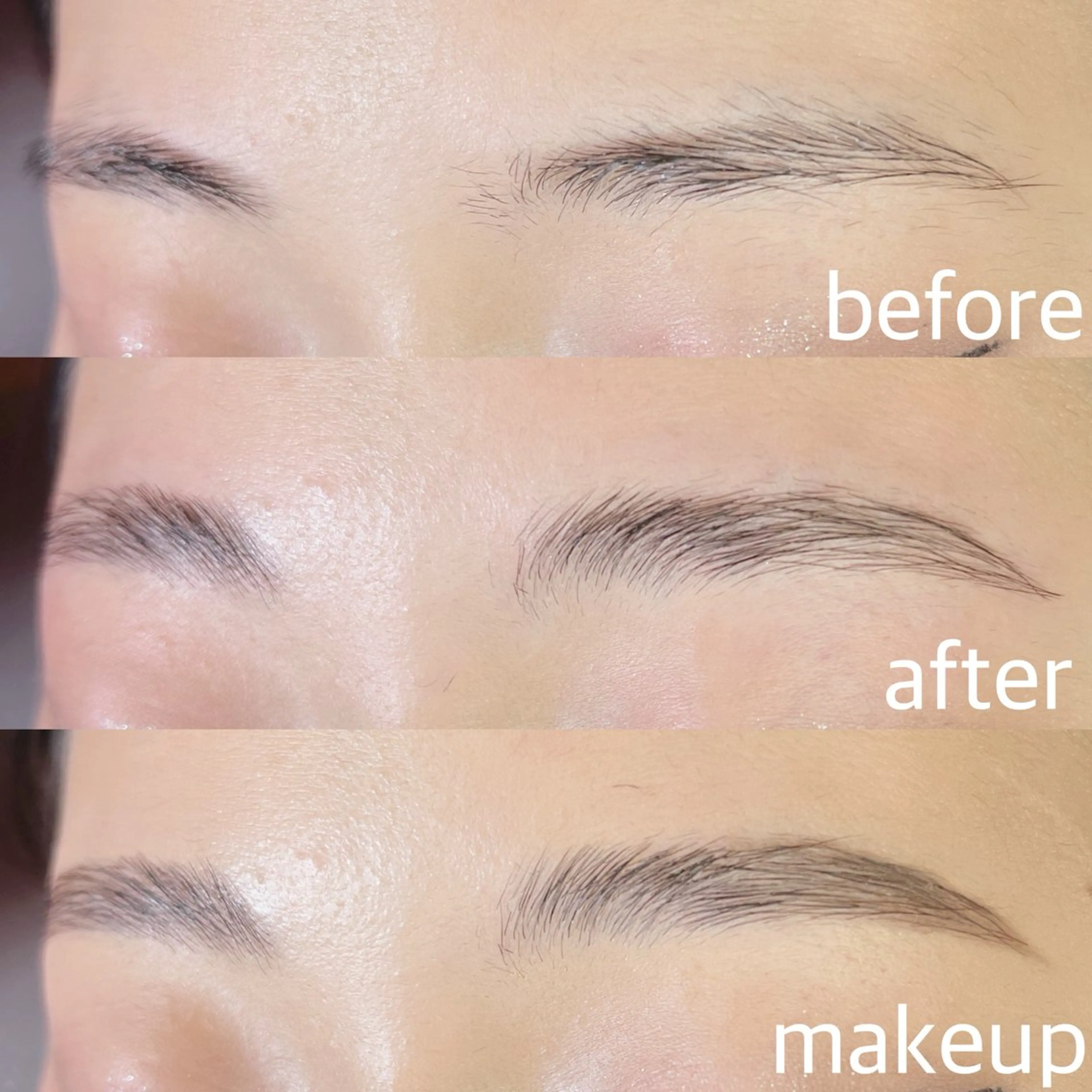 アイブロウ ワックス脱毛 眉カット PutiLuca 佐々木のマツエク・マツパデザイン