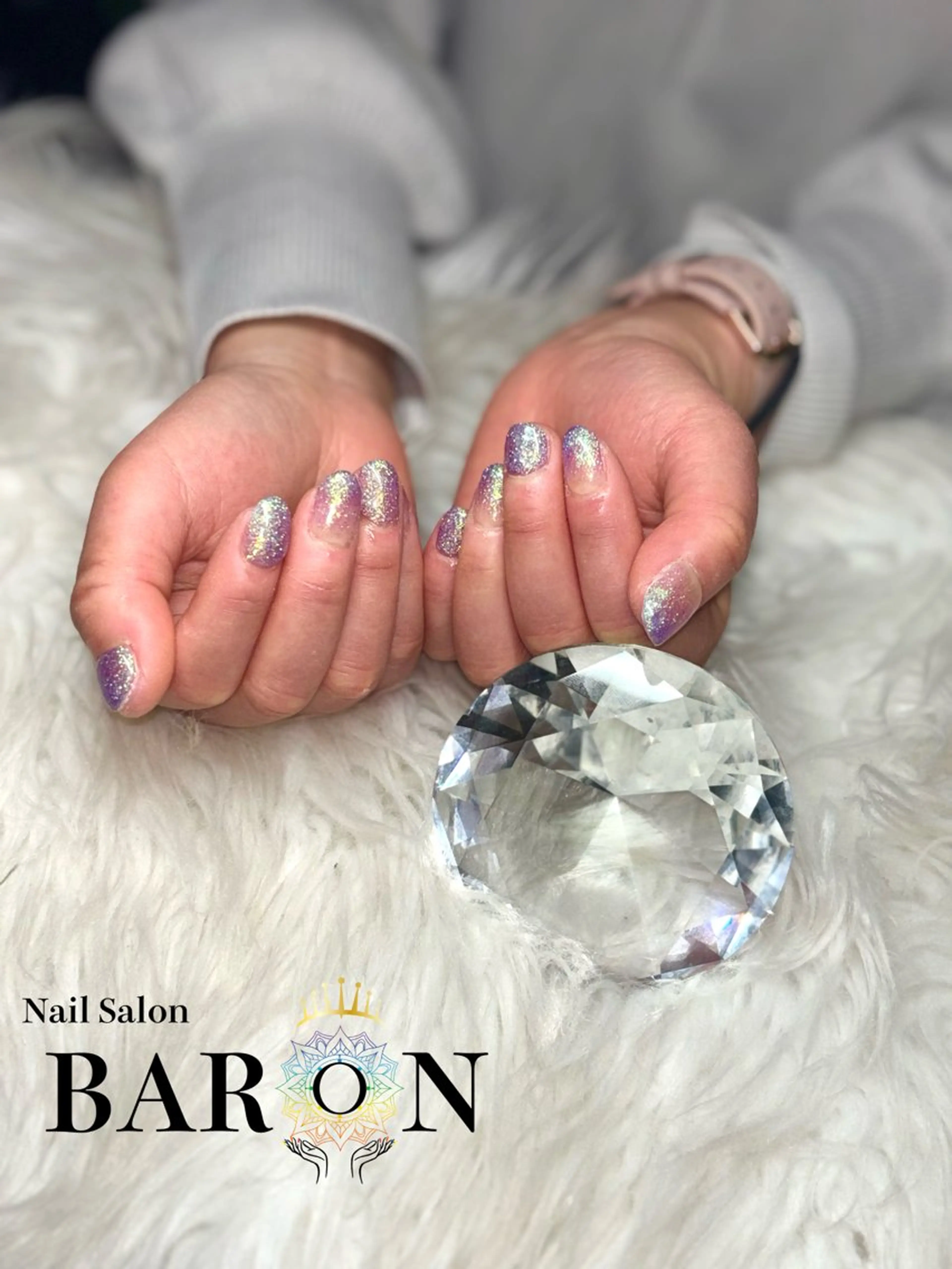 ネイル ラメ(グリッター) ラメグラデーション ワンカラーネイル ♛︎BARON♛︎ MASHIROのネイルデザイン