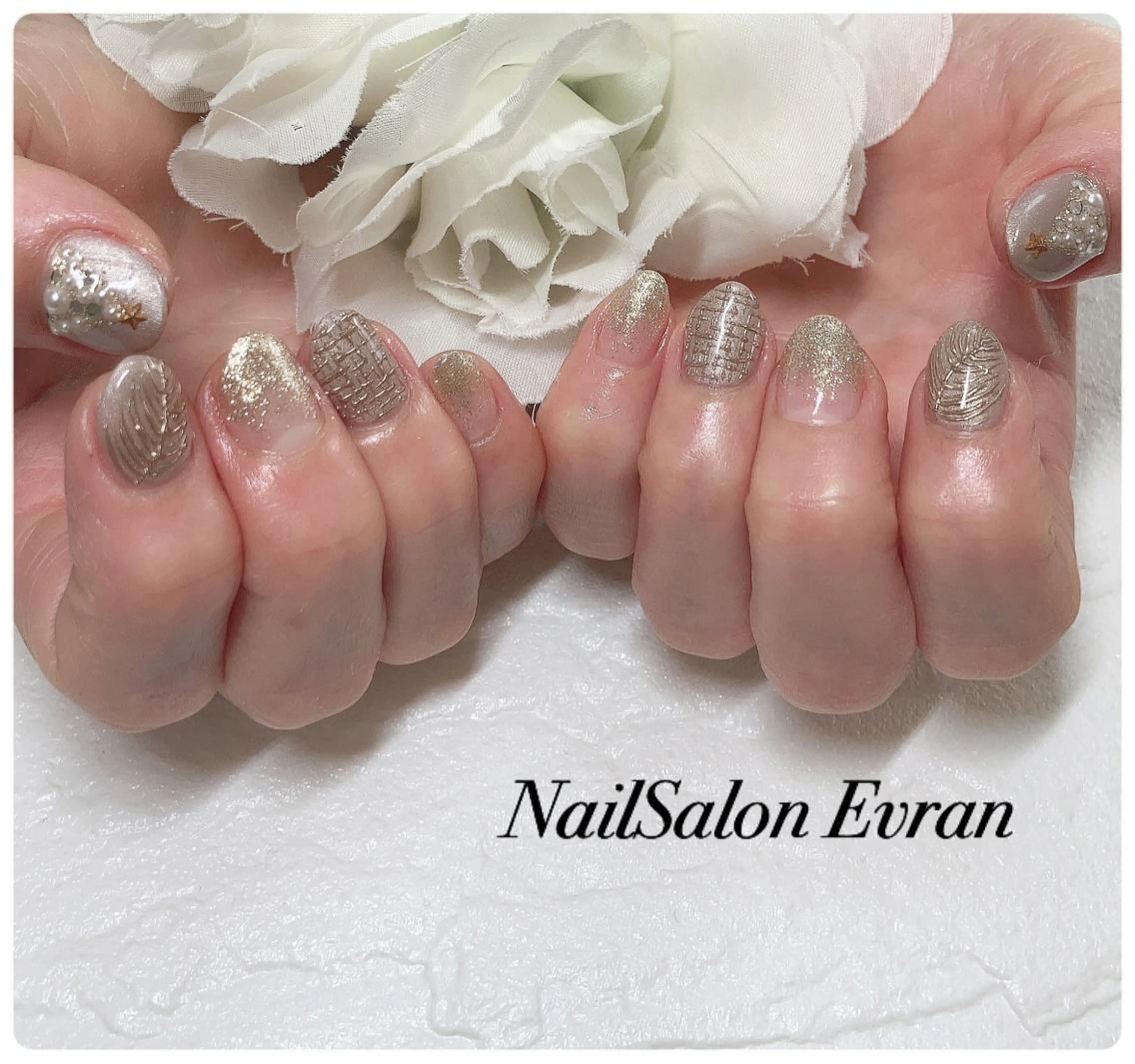 ネイル 冬ネイル クリスマス Nail salon Evranのネイルデザイン