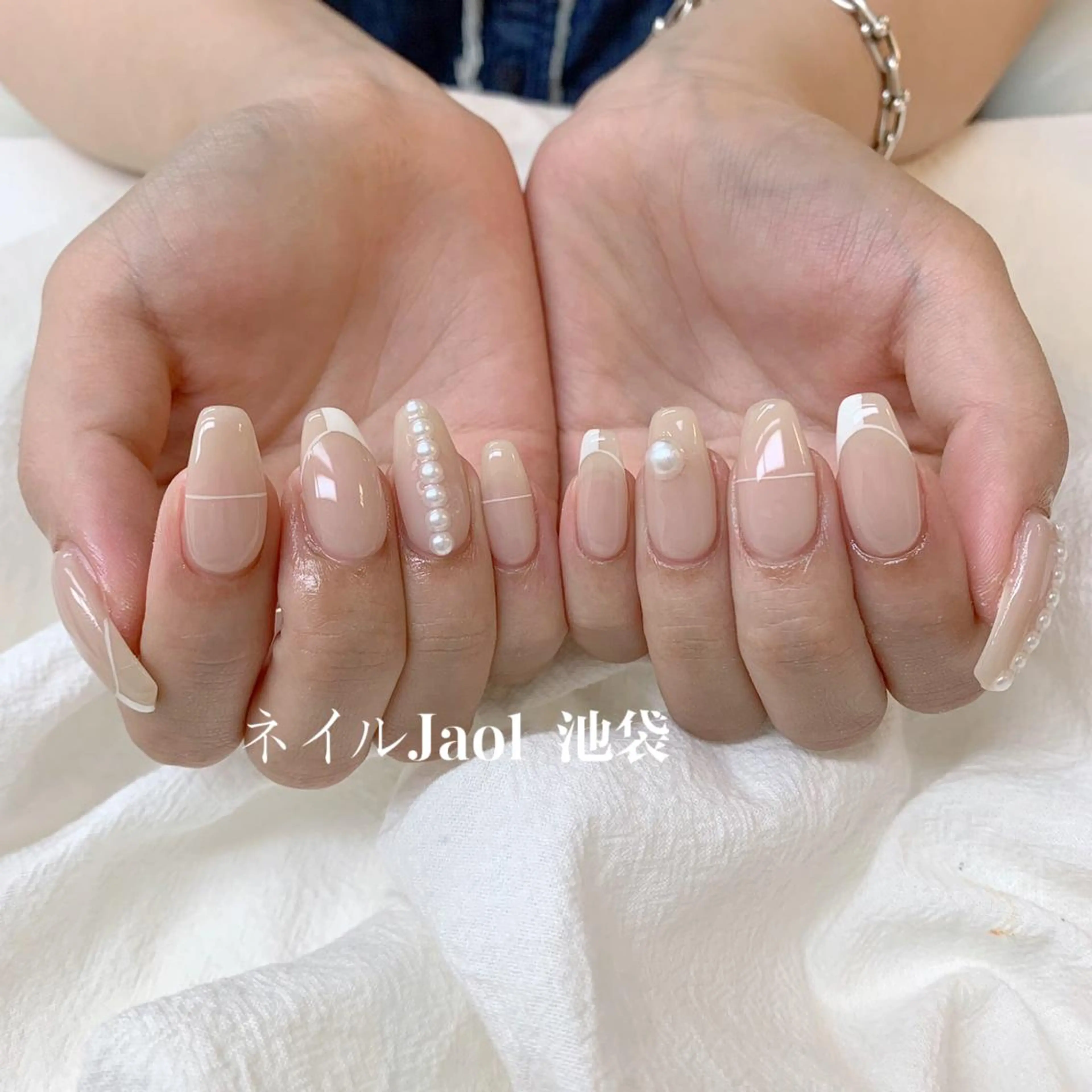 セミロング ハンドネイル ネイルJaol 池袋のネイルデザイン