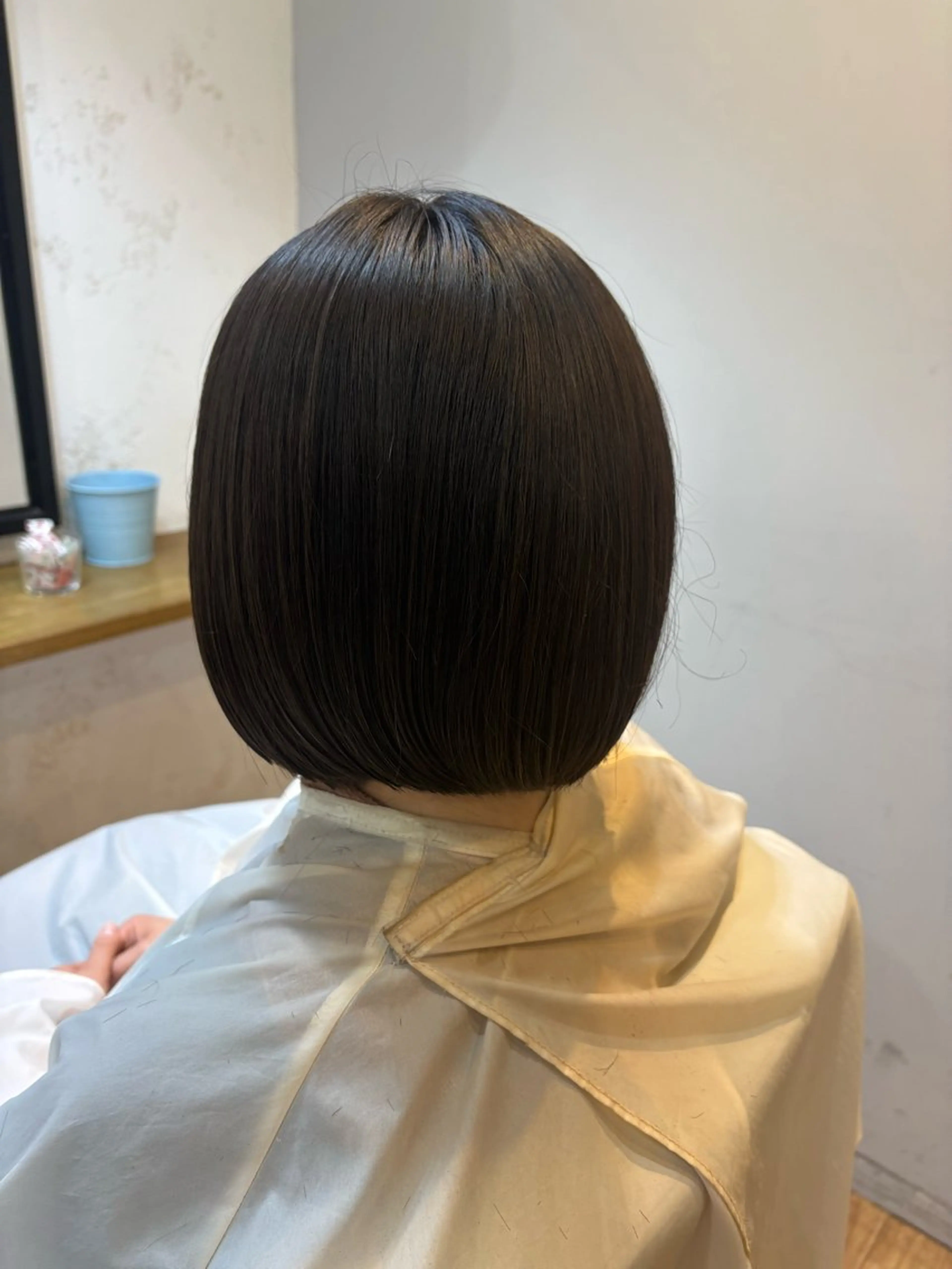 ショート カット ヘアカラー トリートメント 韓国ヘアー🇰🇷 MIWAのヘアスタイル