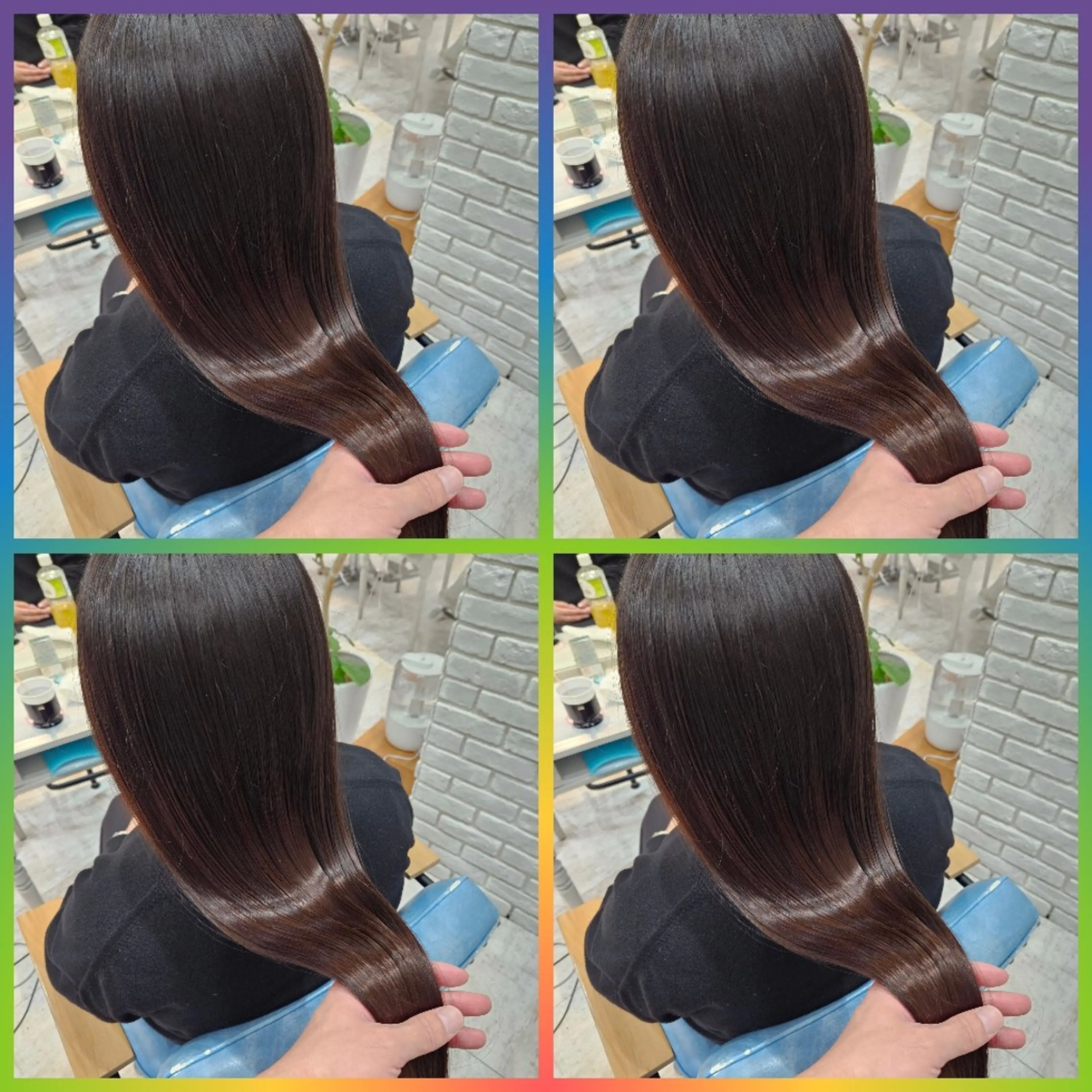 【ダメージほぼゼロ】カット➕髪質髪質酸性ストレート➕髪質改善カラー➕髪質改善TR【心斎橋/なんば/韓国ヘア/レイヤー】の写真