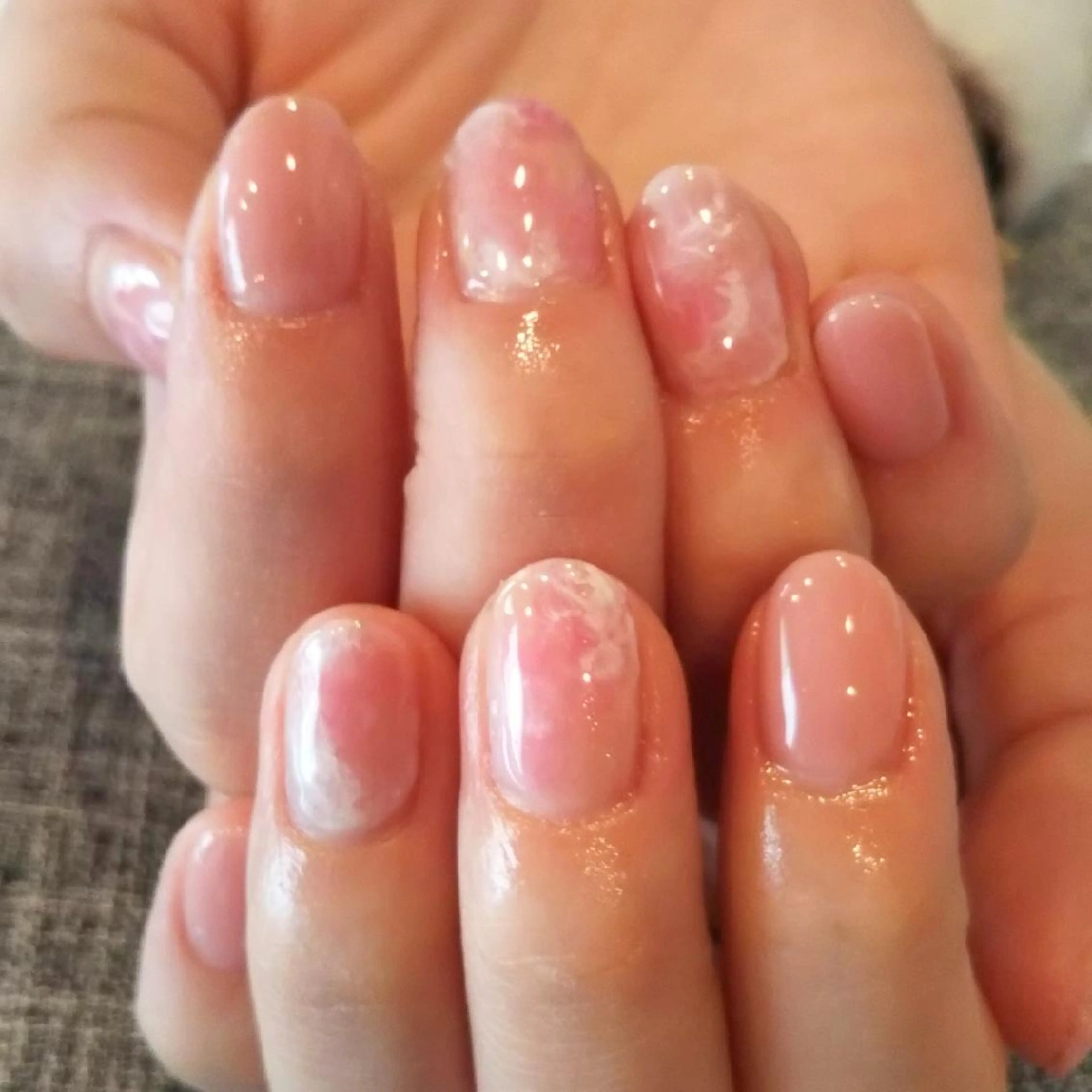 ネイル 大理石ネイル(マーブル) シンプルネイル private salon mieのネイルデザイン