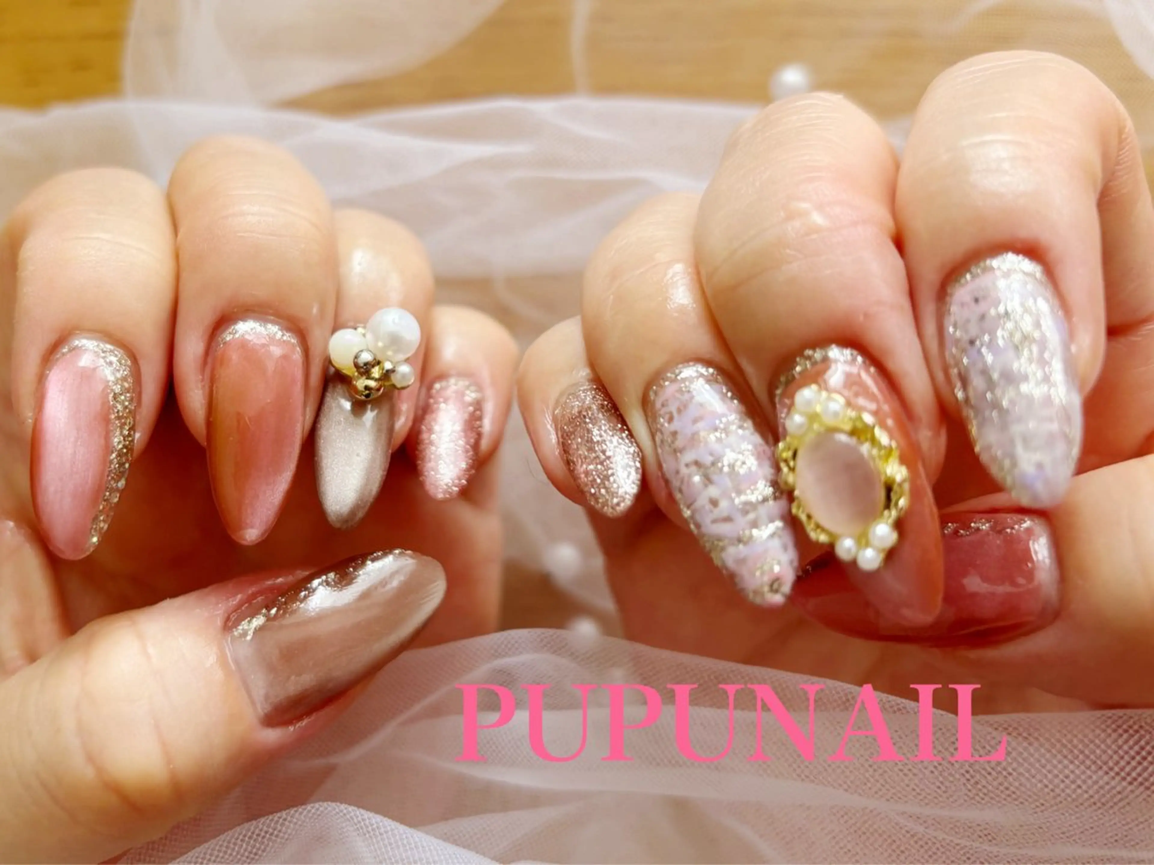 セミロング ハンドネイル kido chieのネイルデザイン