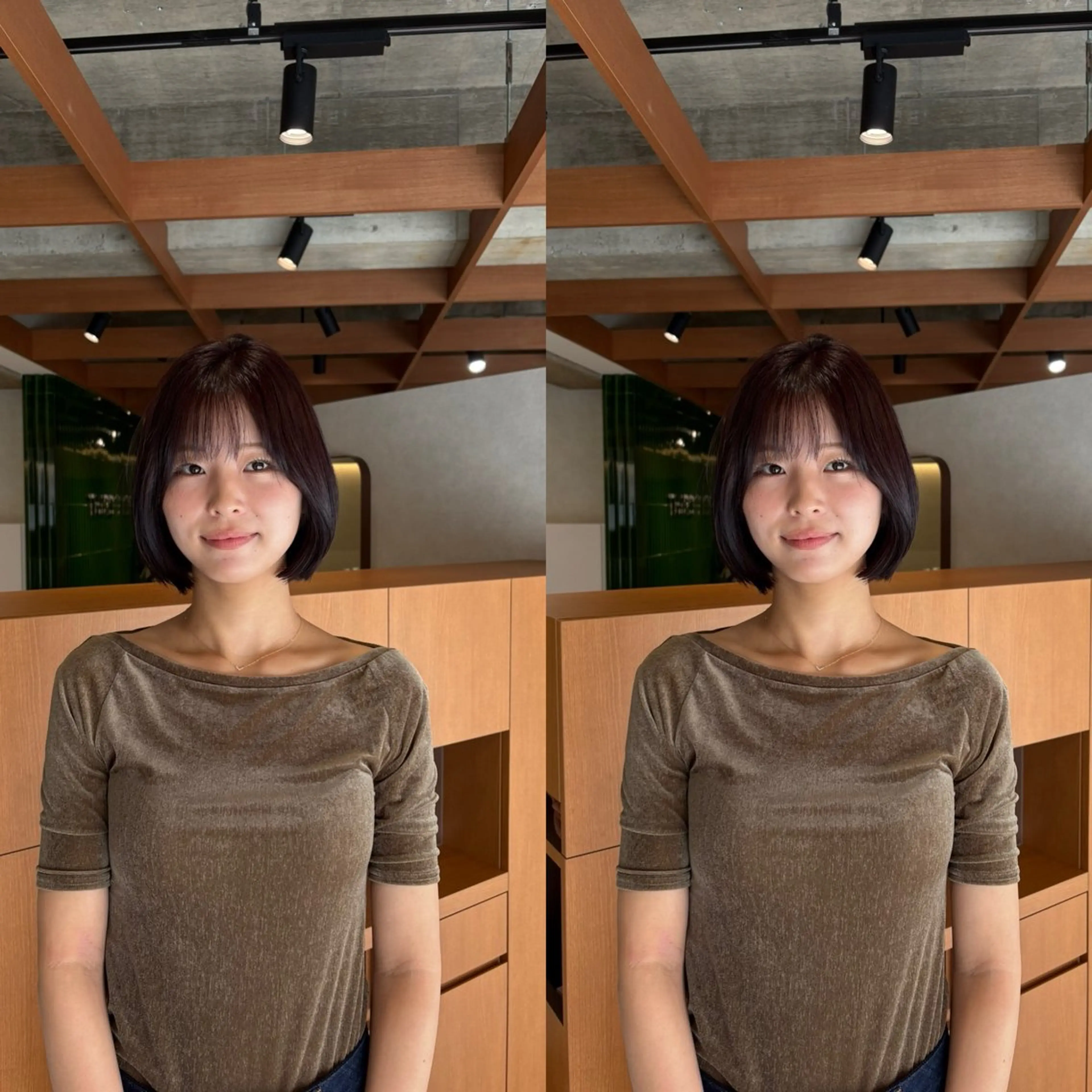 カット+髪質改善カラー+髪質改善りんご幹細胞TR ¥9900の写真