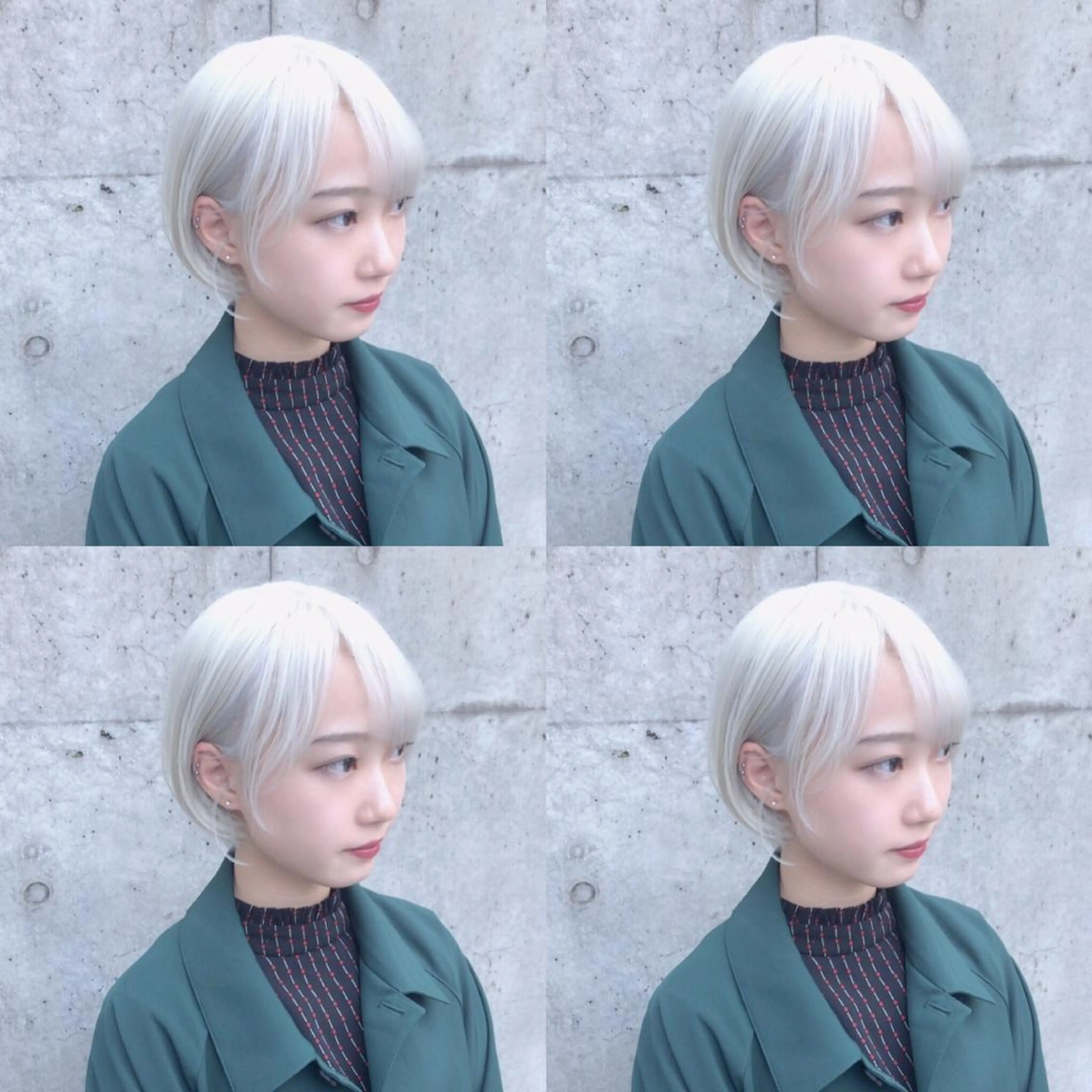 ショート カラー 韓国レイヤーカット/ 儚げカラーチナツのヘアスタイル