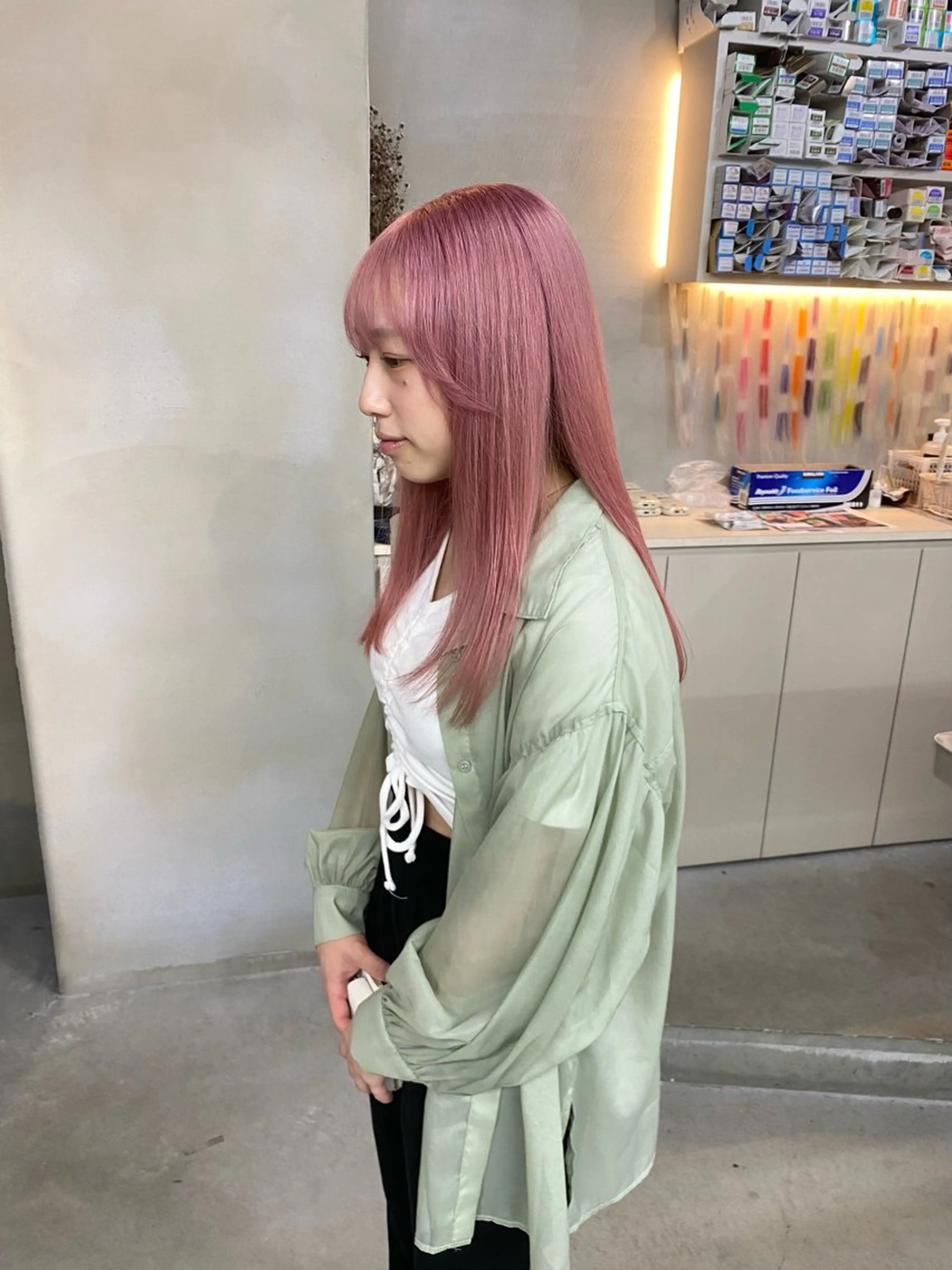 ロング カラー ヘアカラー 前橋 姫奈のヘアスタイル