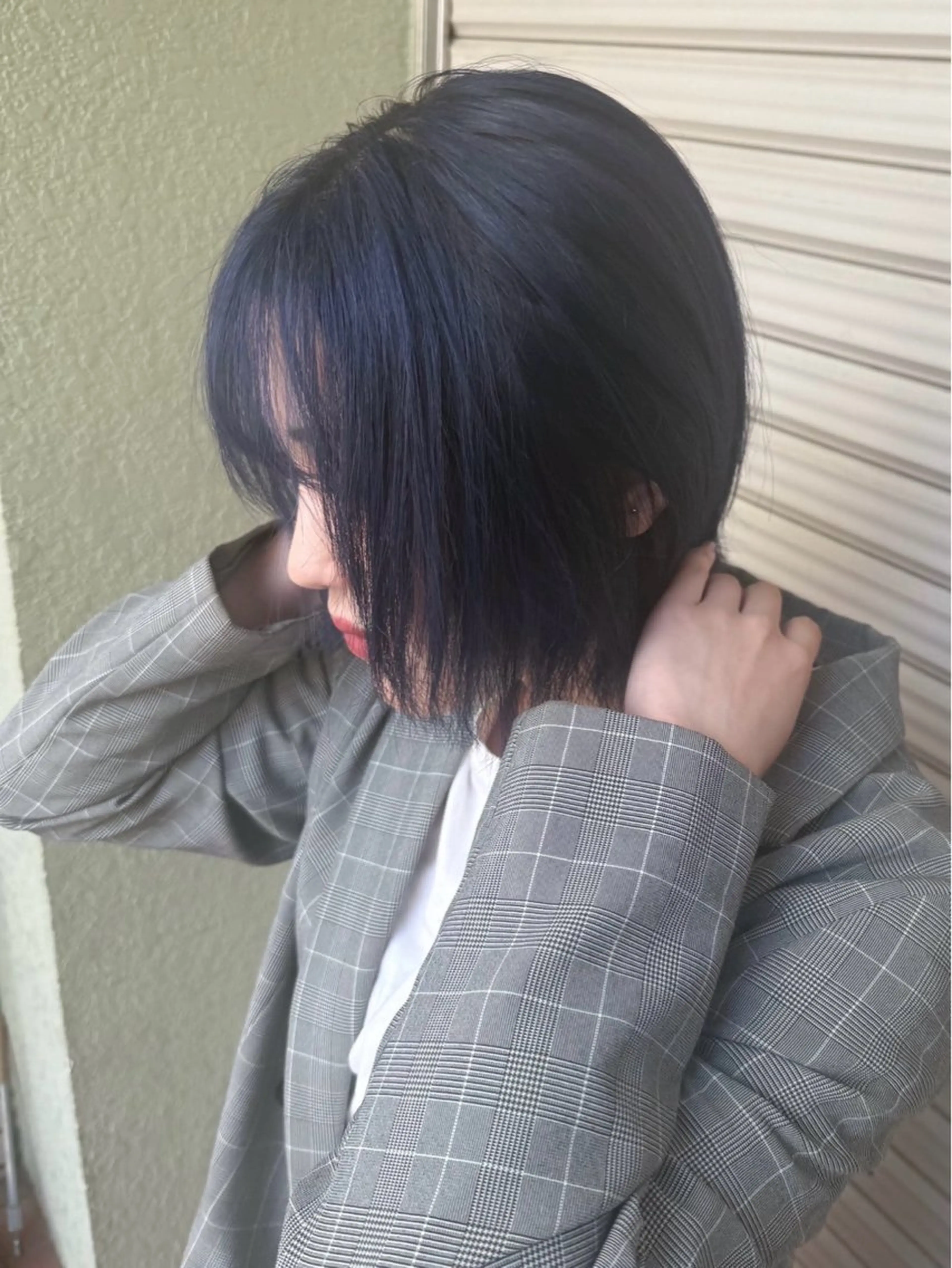 ショート カラー ショートボブ ネイビーカラー ボブ ショートヘア ✨ショート/ボブ 縮毛矯正✨アキラのヘアスタイル