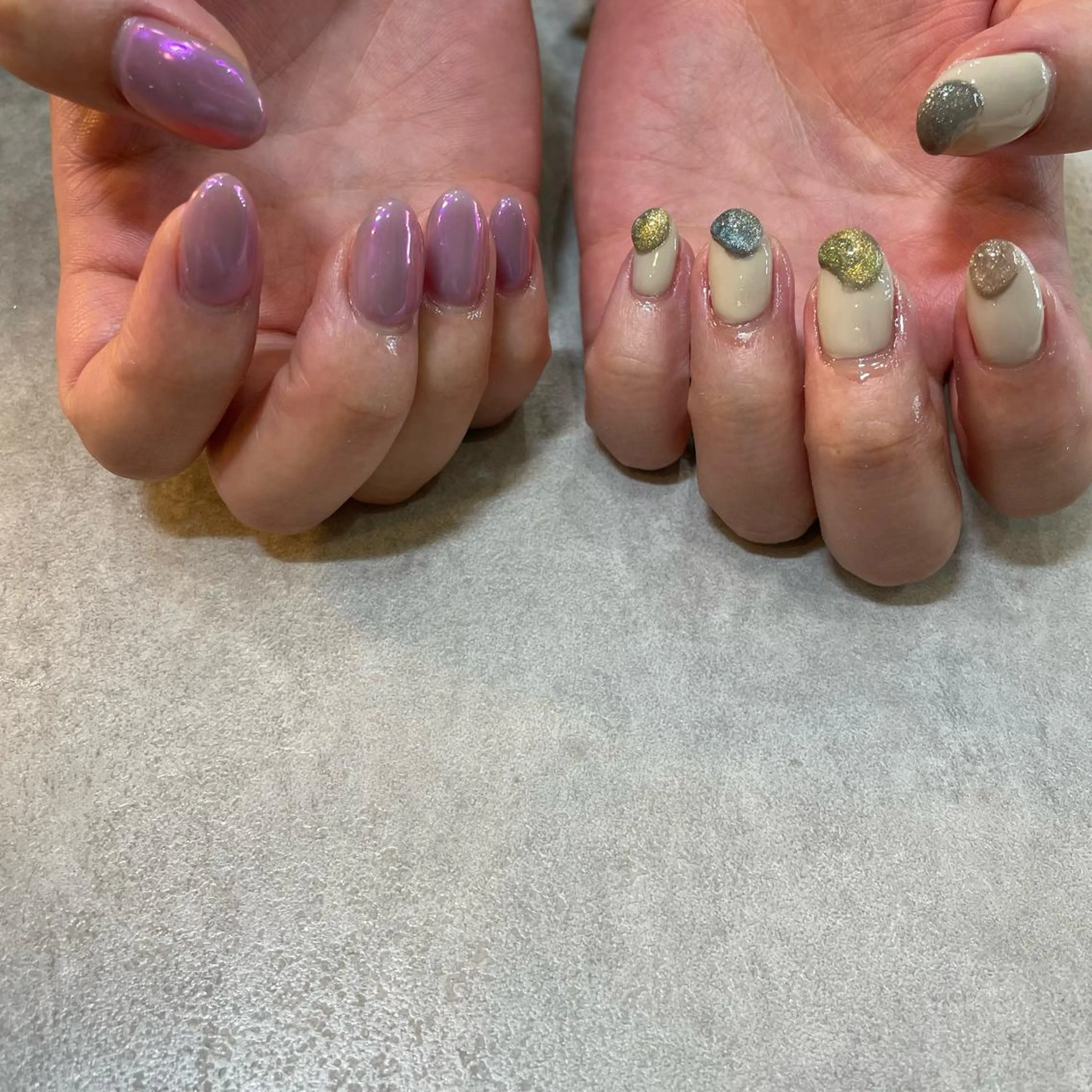 ネイル オーロラネイル マグネットネイル Nail Salon Gummi.のネイルデザイン