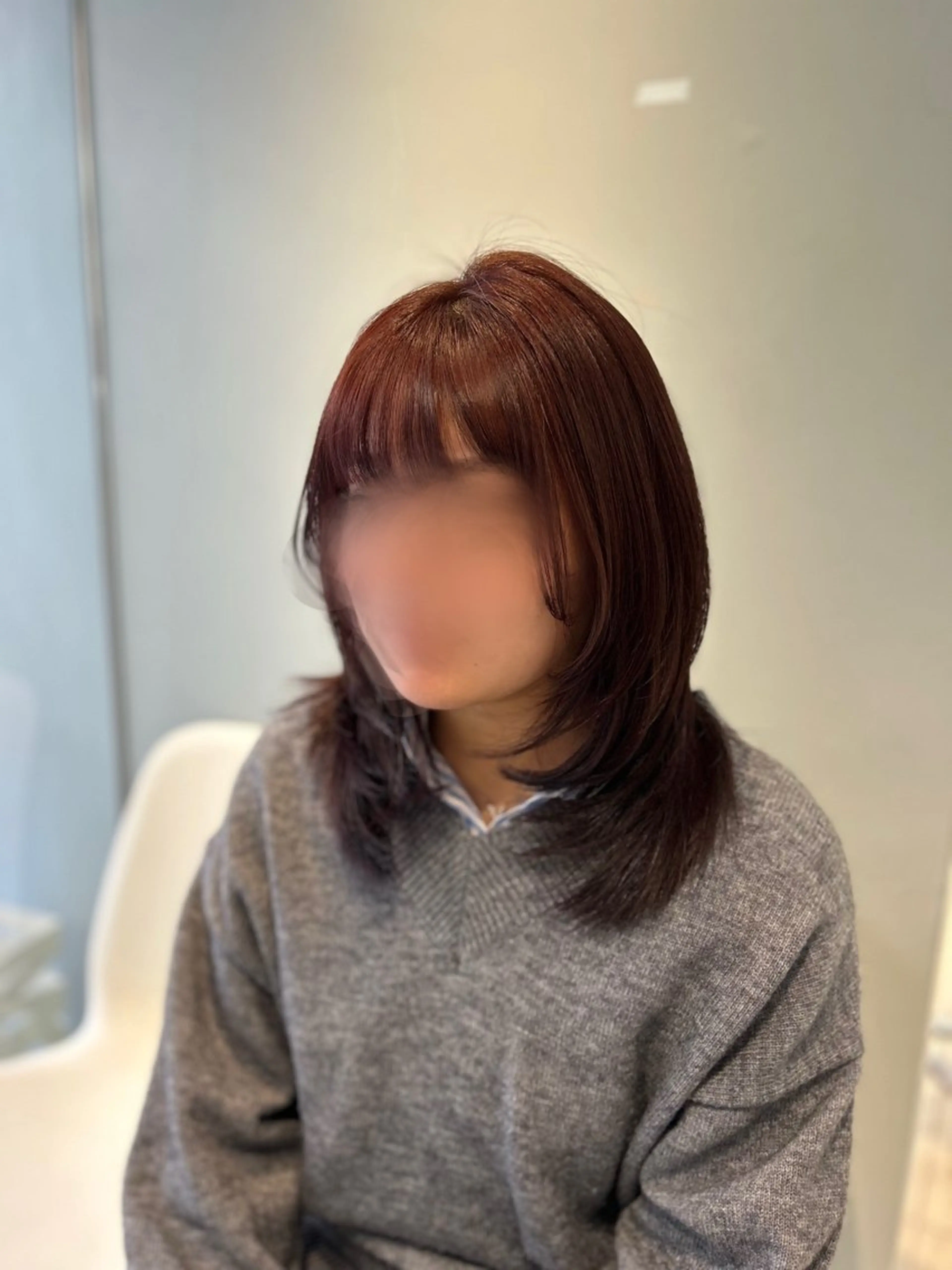 ミディアム ハイレイヤー レイヤーカット ナカオ/酸性縮毛矯正 髪質改善/レイヤー/のヘアスタイル